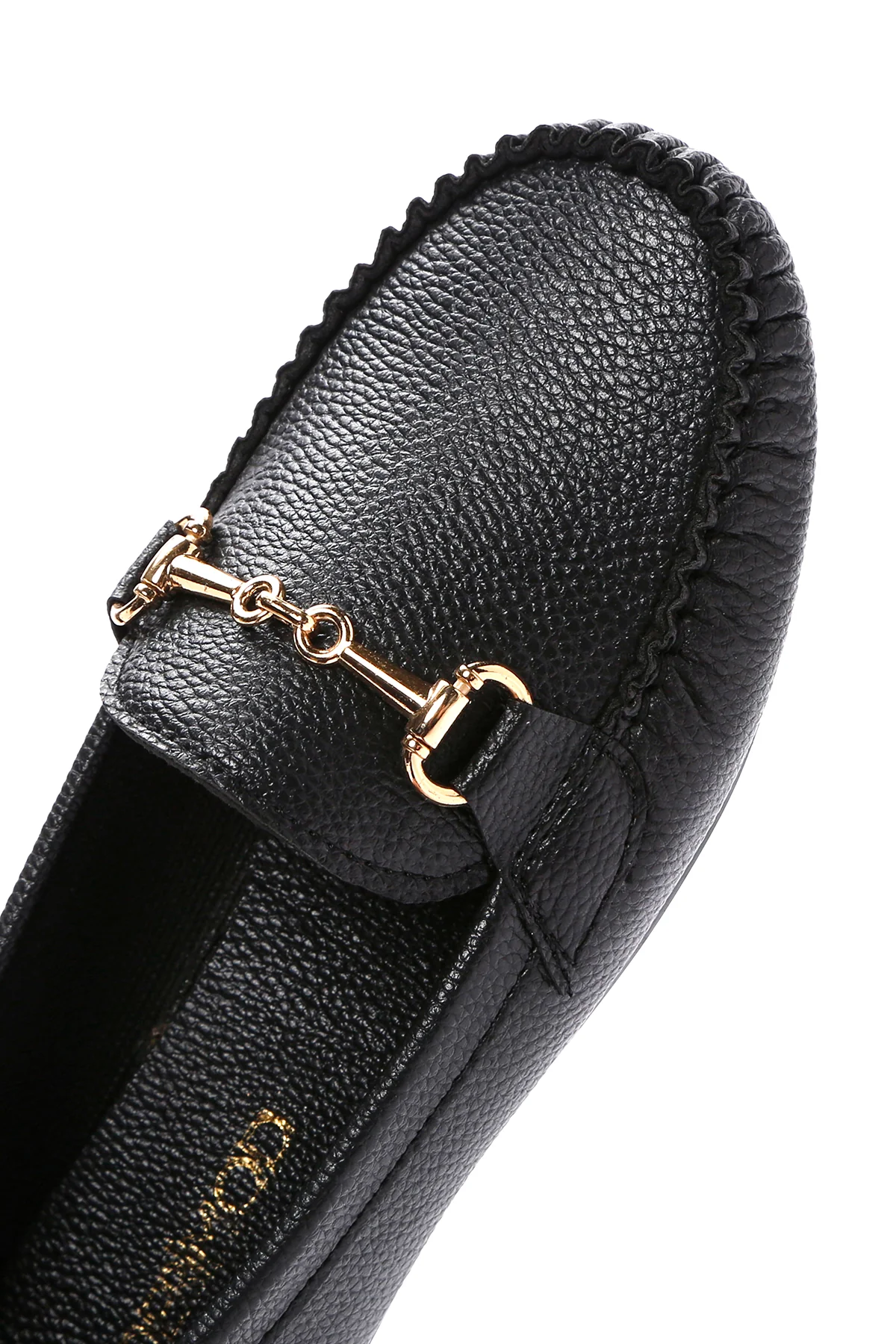 Kadın Siyah Toka Detaylı Loafer - Image 10
