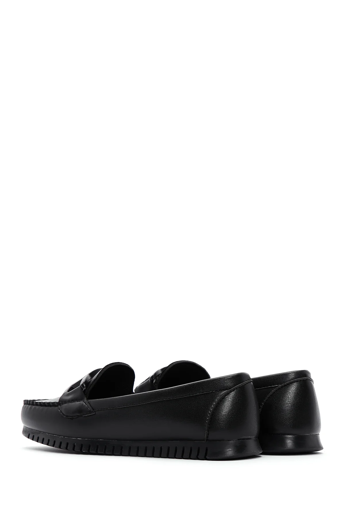 Kadın Siyah Toka Detaylı Loafer - Image 5