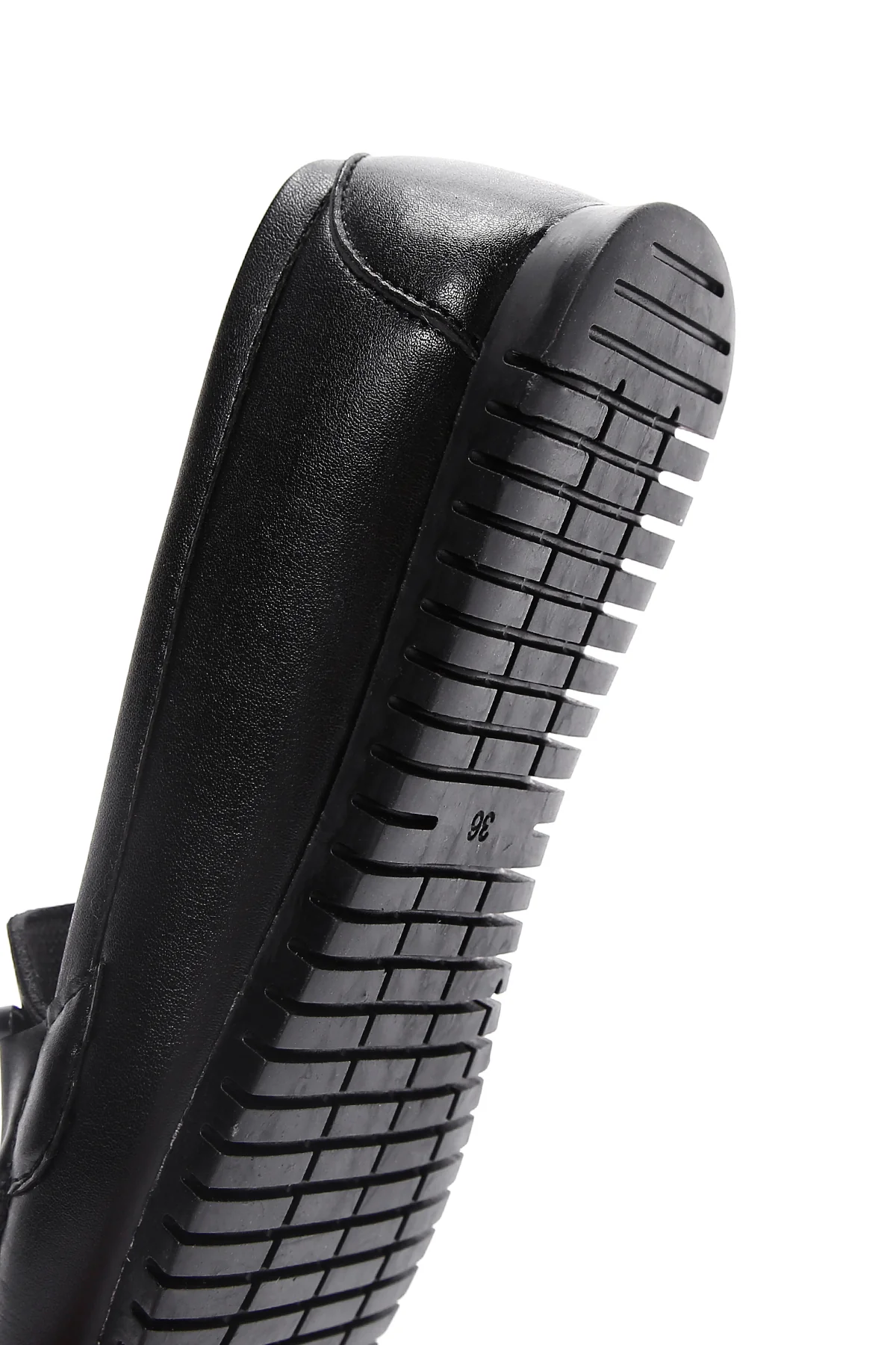 Kadın Siyah Toka Detaylı Loafer - Image 8