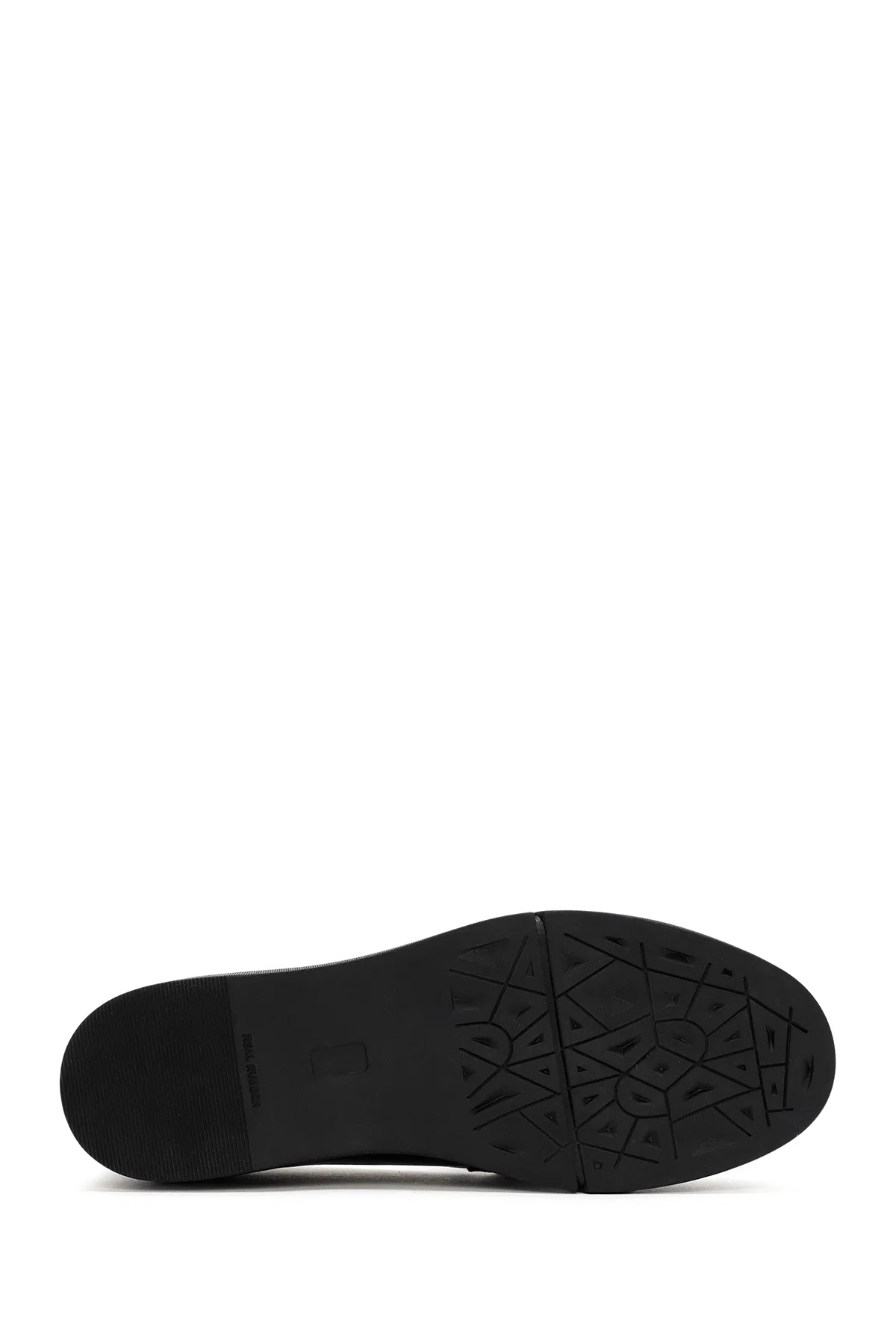 Kadın Siyah Toka Detaylı Rugan Deri Comfort Loafer - Image 4