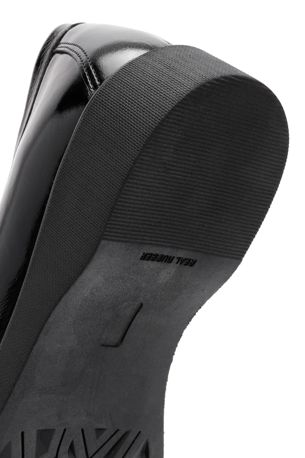 Kadın Siyah Toka Detaylı Rugan Deri Comfort Loafer - Image 8