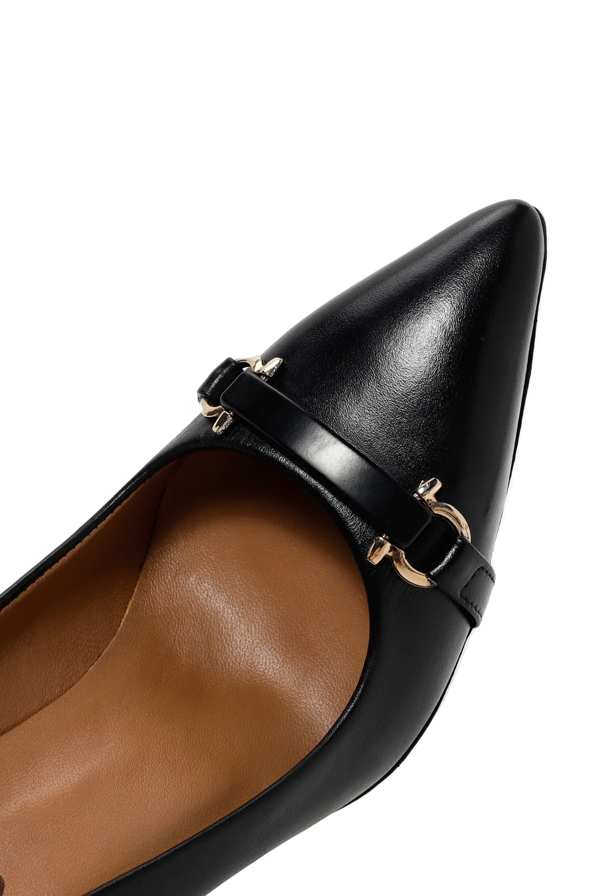 Kadın Siyah Toka Detaylı Topuklu Deri Stiletto - Image 10
