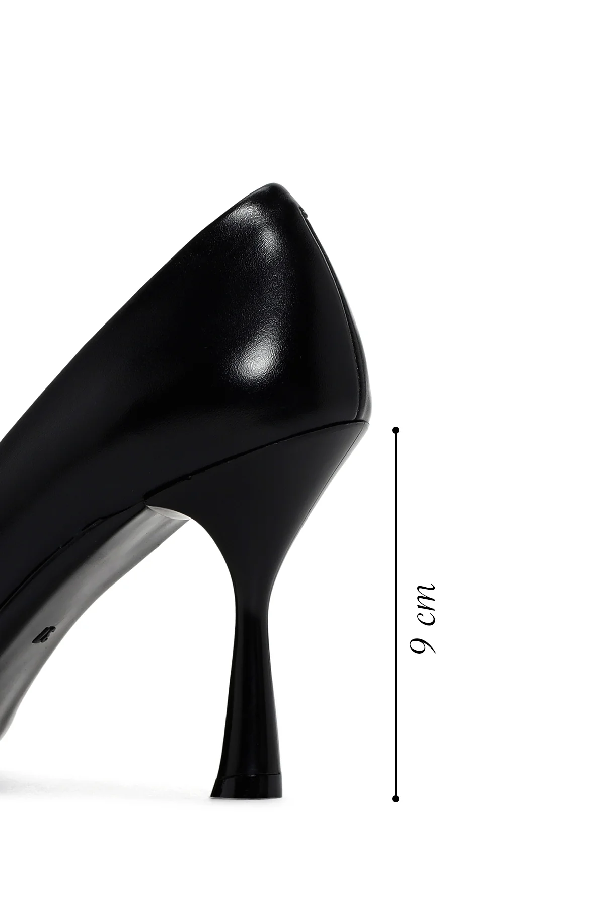 Kadın Siyah Toka Detaylı Topuklu Deri Stiletto - Image 2
