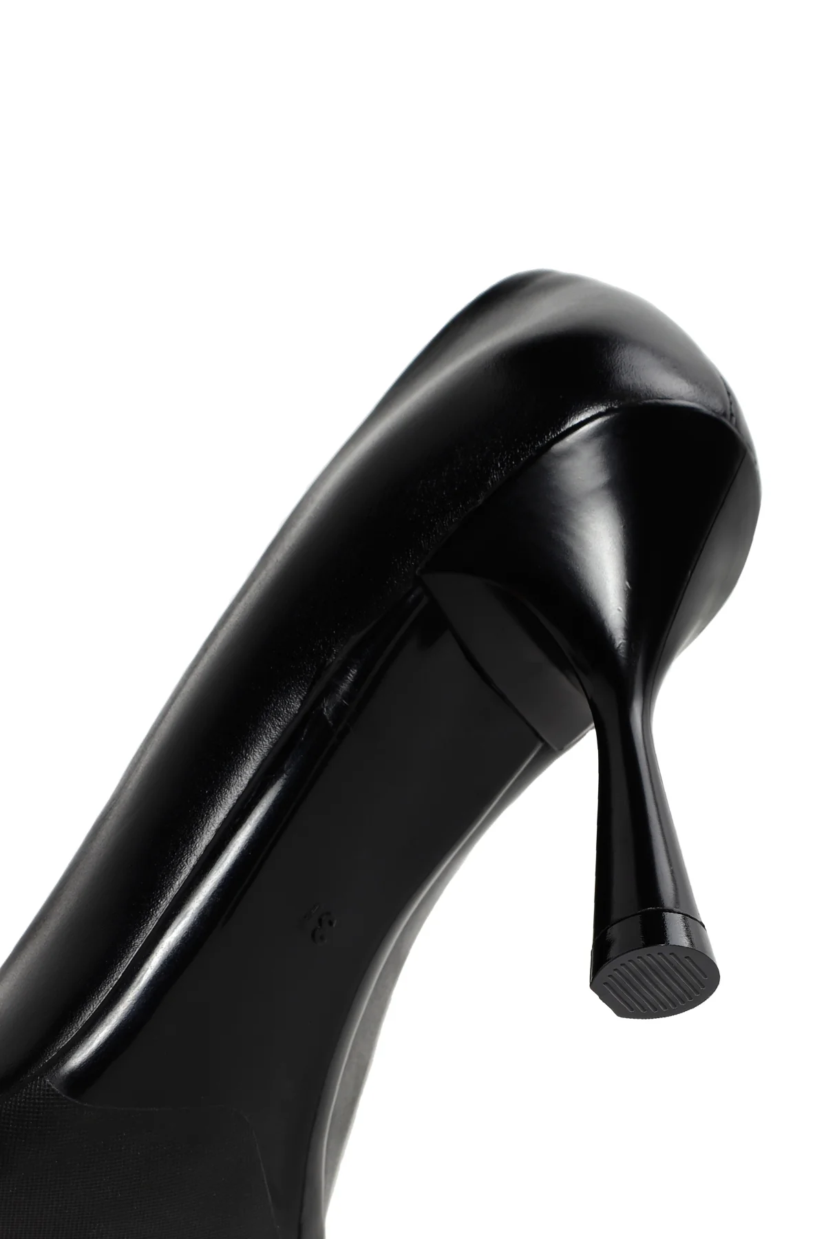 Kadın Siyah Toka Detaylı Topuklu Deri Stiletto - Image 8