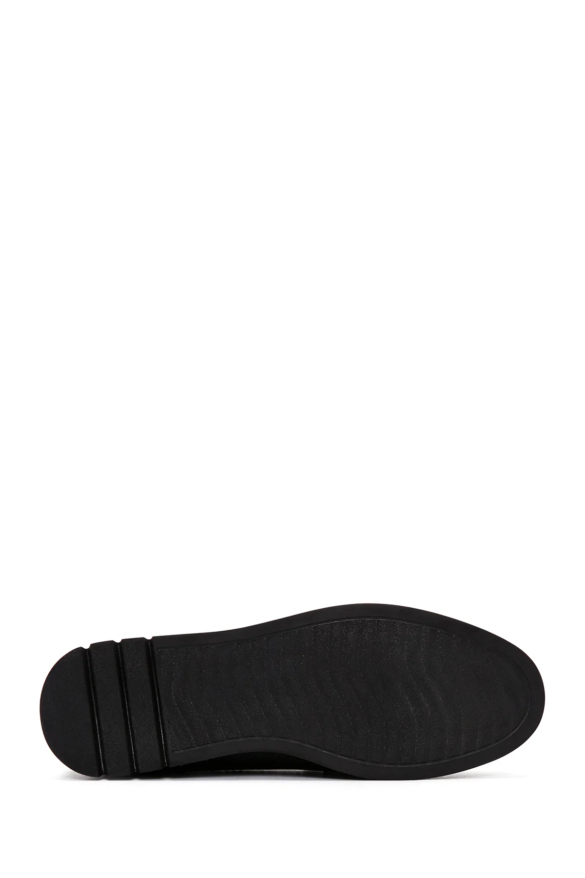 Kadın Siyah Tokalı Deri Comfort Loafer - Image 4