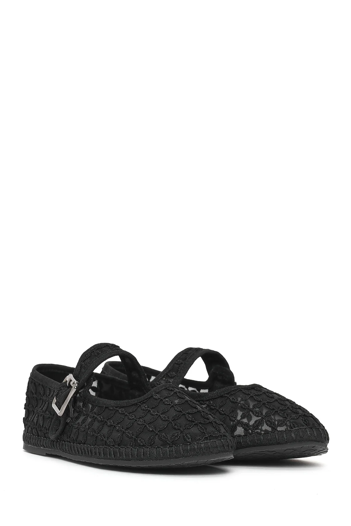 Kadın Siyah Tokalı Espadril - Image 2