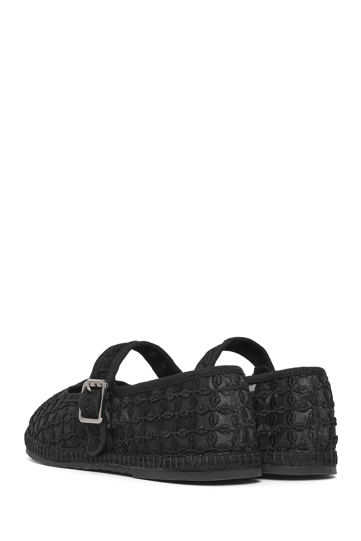 Kadın Siyah Tokalı Espadril - Image 6