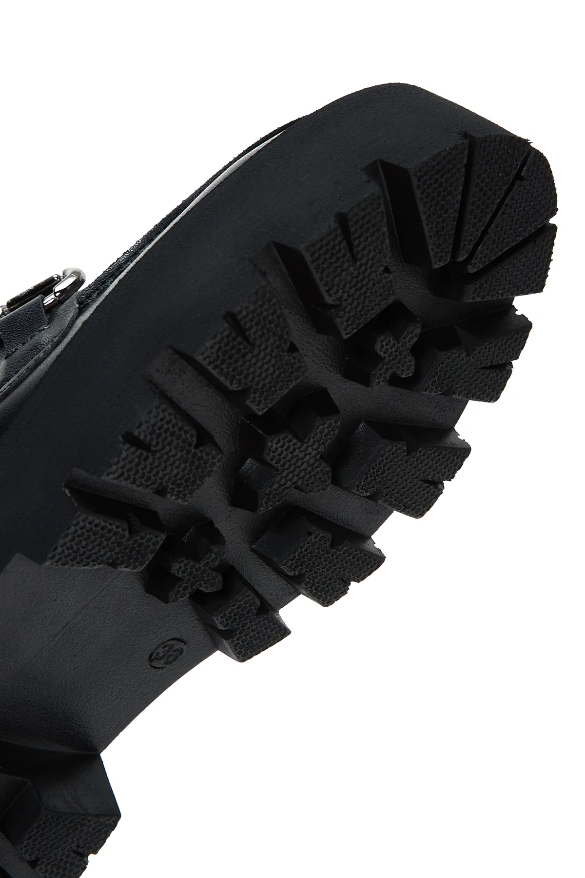 Kadın Siyah Tokalı Loafer - Image 7