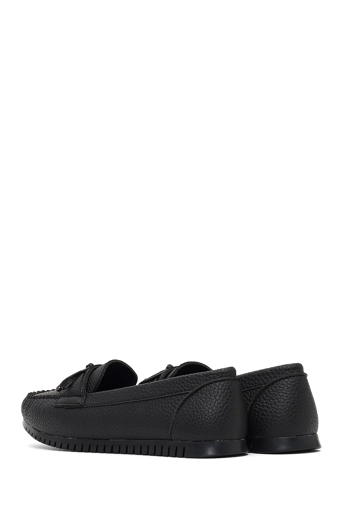 Kadın Siyah Tokalı Loafer - Image 5