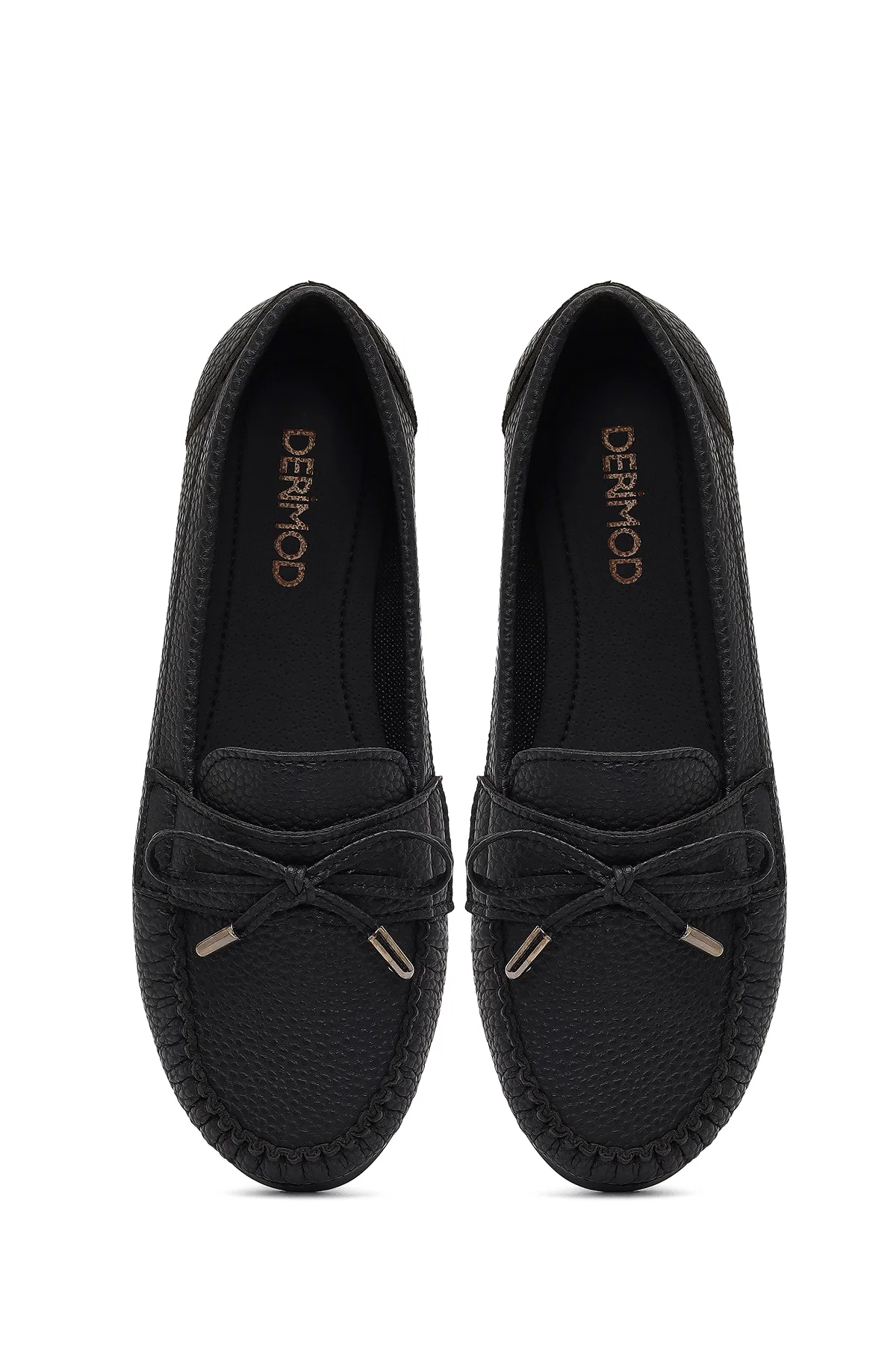 Kadın Siyah Tokalı Loafer - Image 7