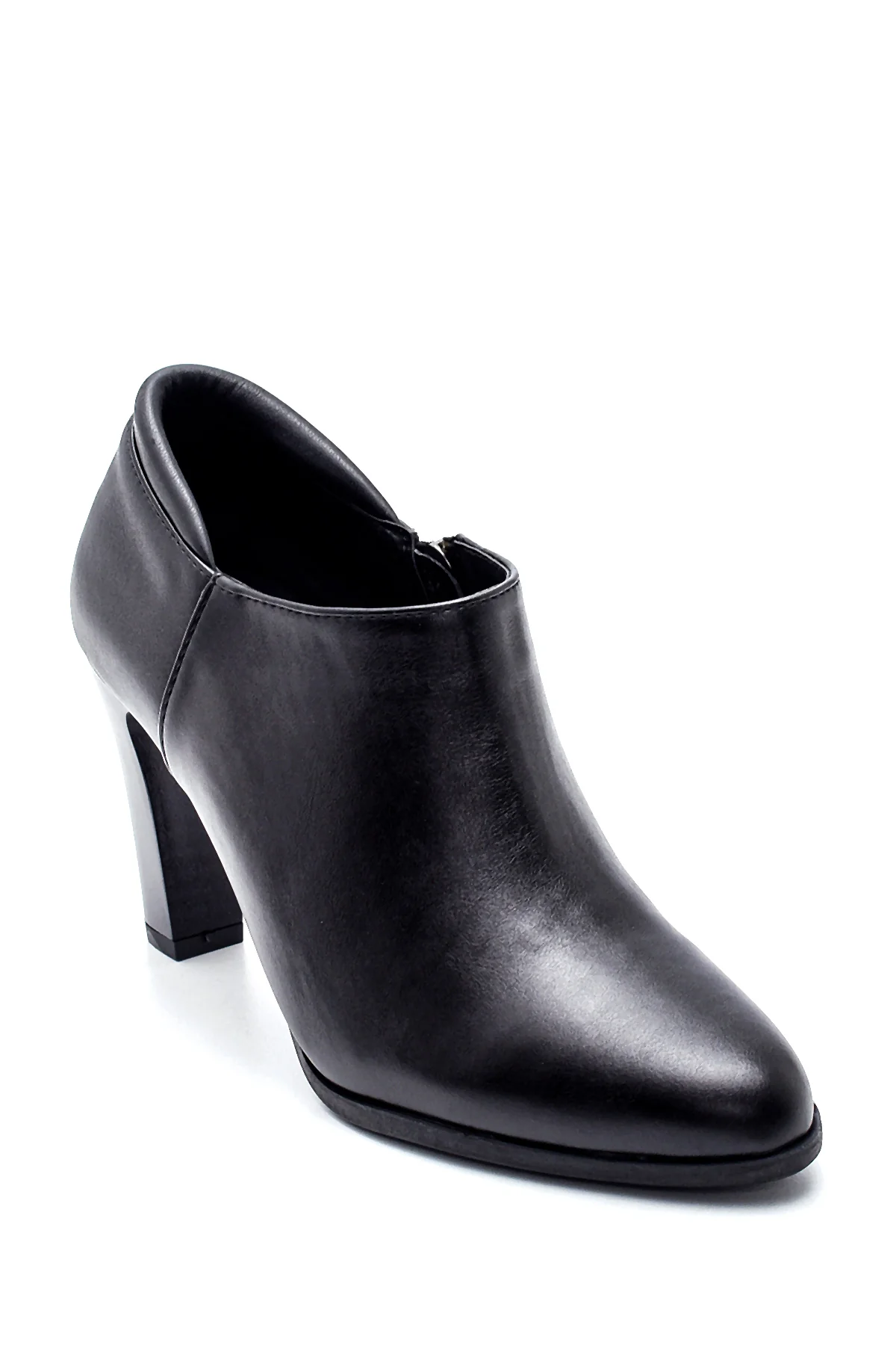 Kadın Siyah Topuklu Bootie - Image 3