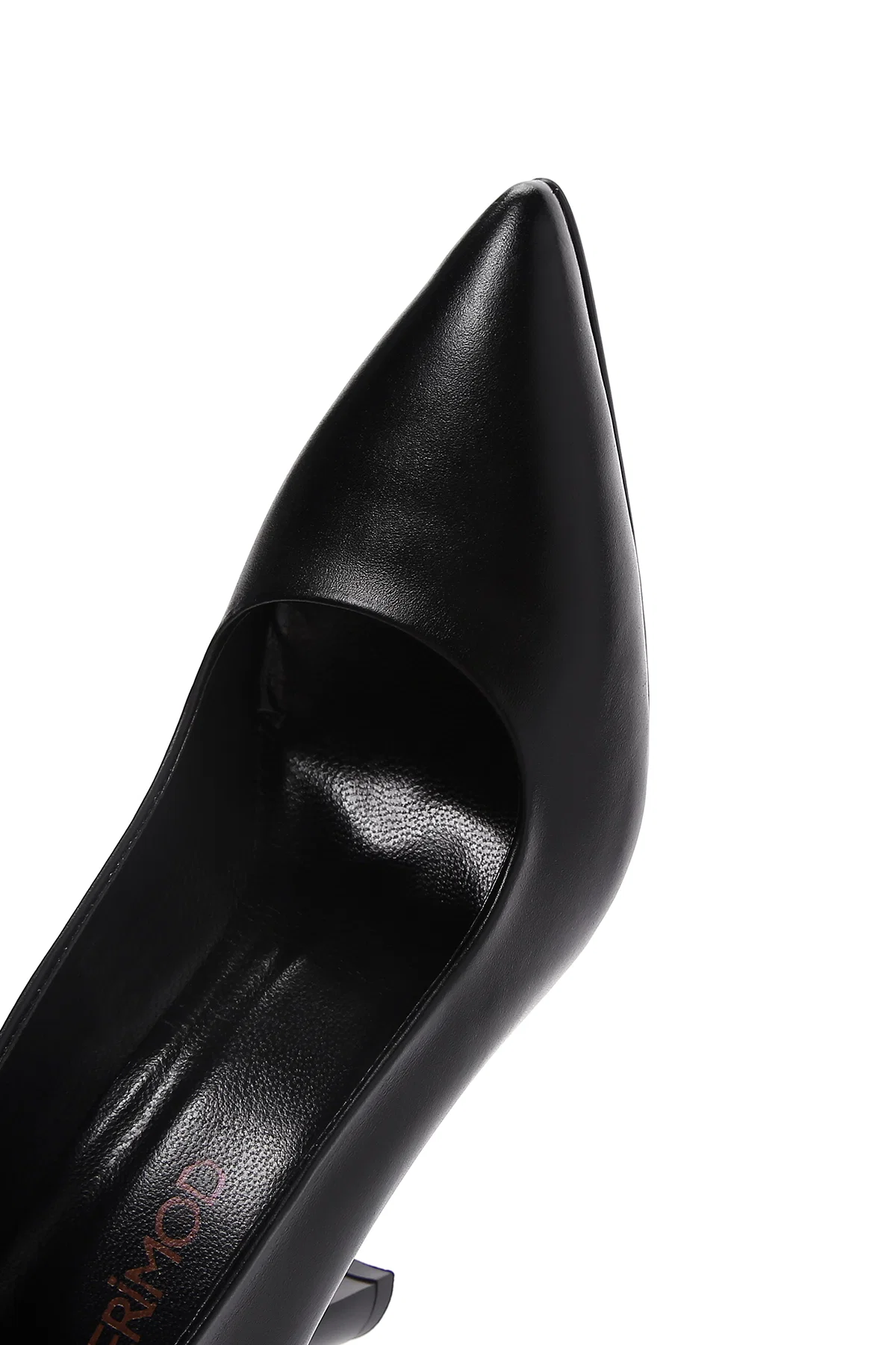 Kadın Siyah Topuklu Deri Stiletto - Image 9