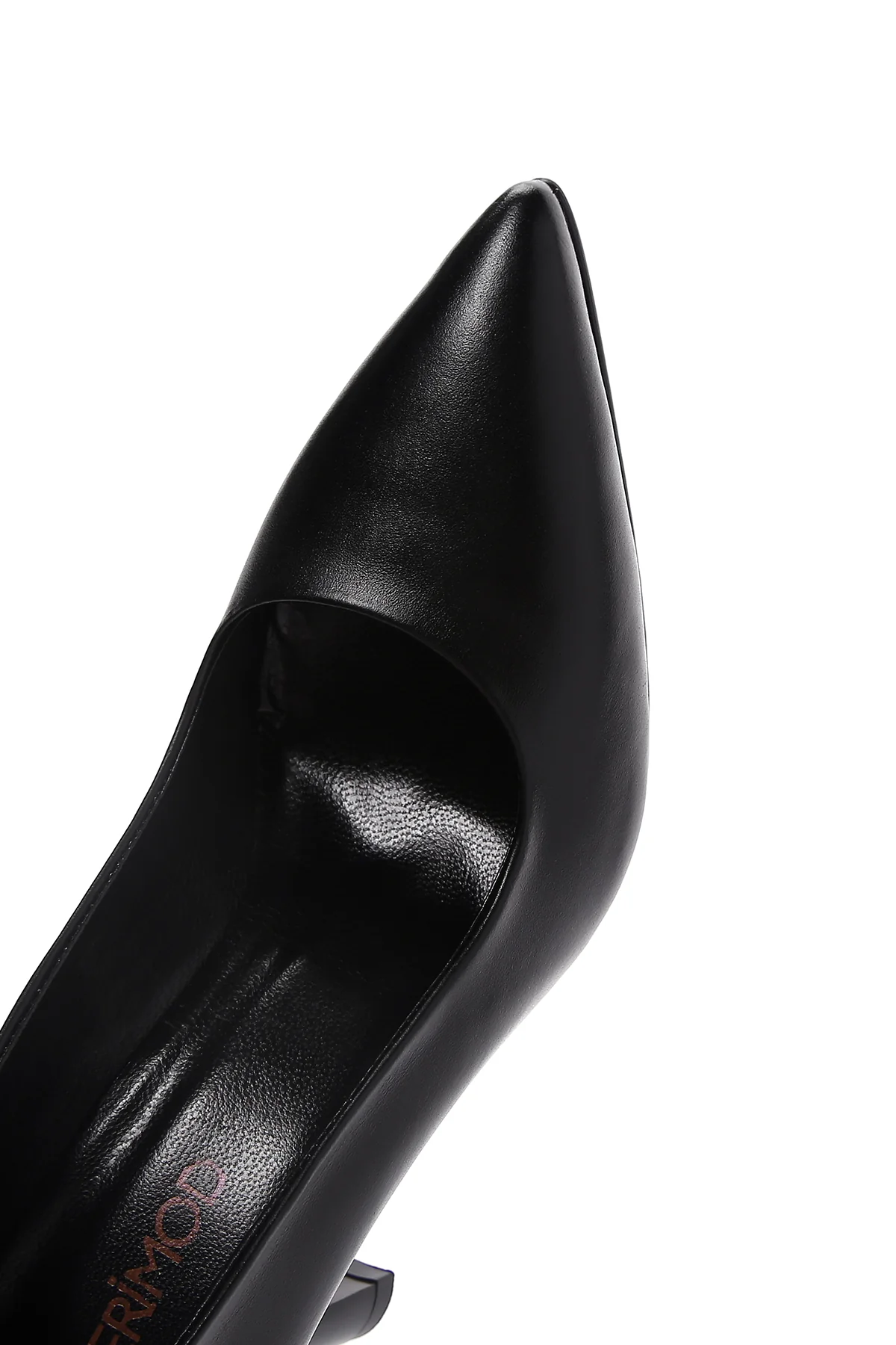 Kadın Siyah Topuklu Deri Stiletto - Image 10