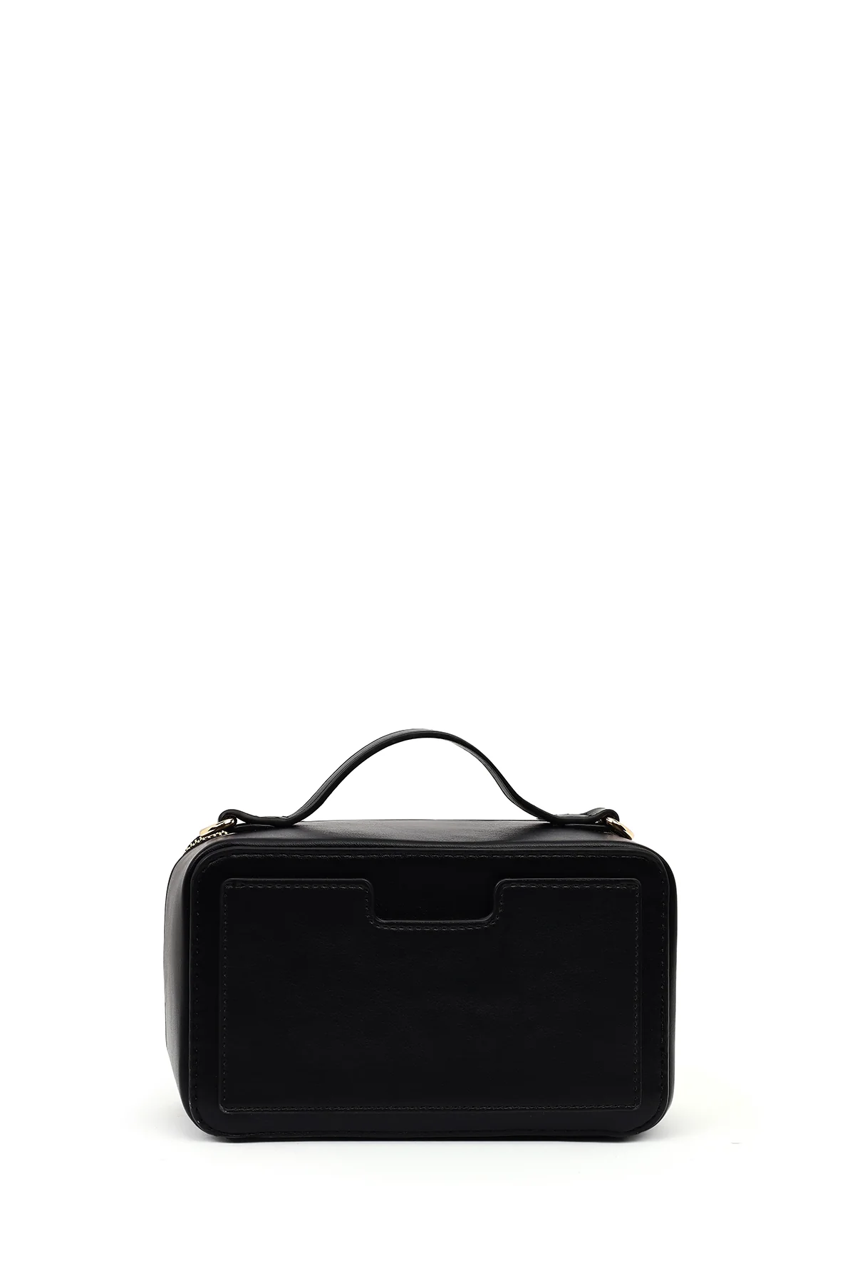 Kadın Siyah Uzun Askılı Baskılı Kol Çantası - Image 3