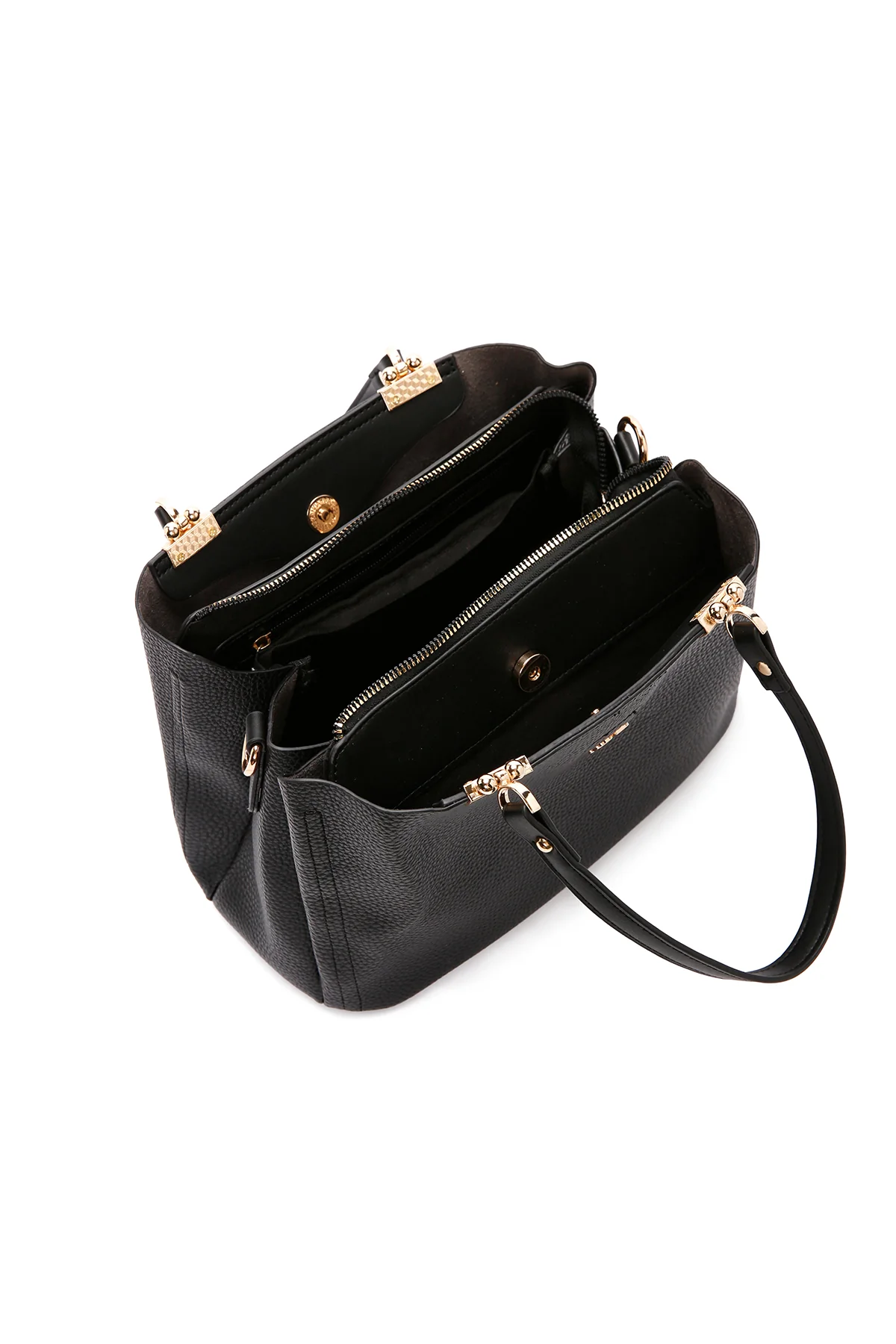 Kadın Siyah Uzun Askılı Kol Çantası - Image 7