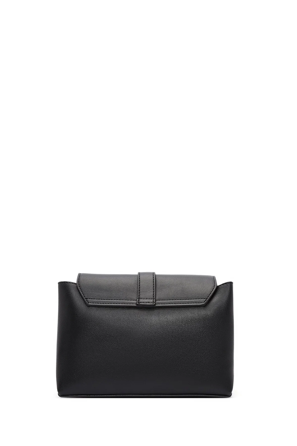 Kadın Siyah Uzun Askılı Omuz Çantası - Image 5