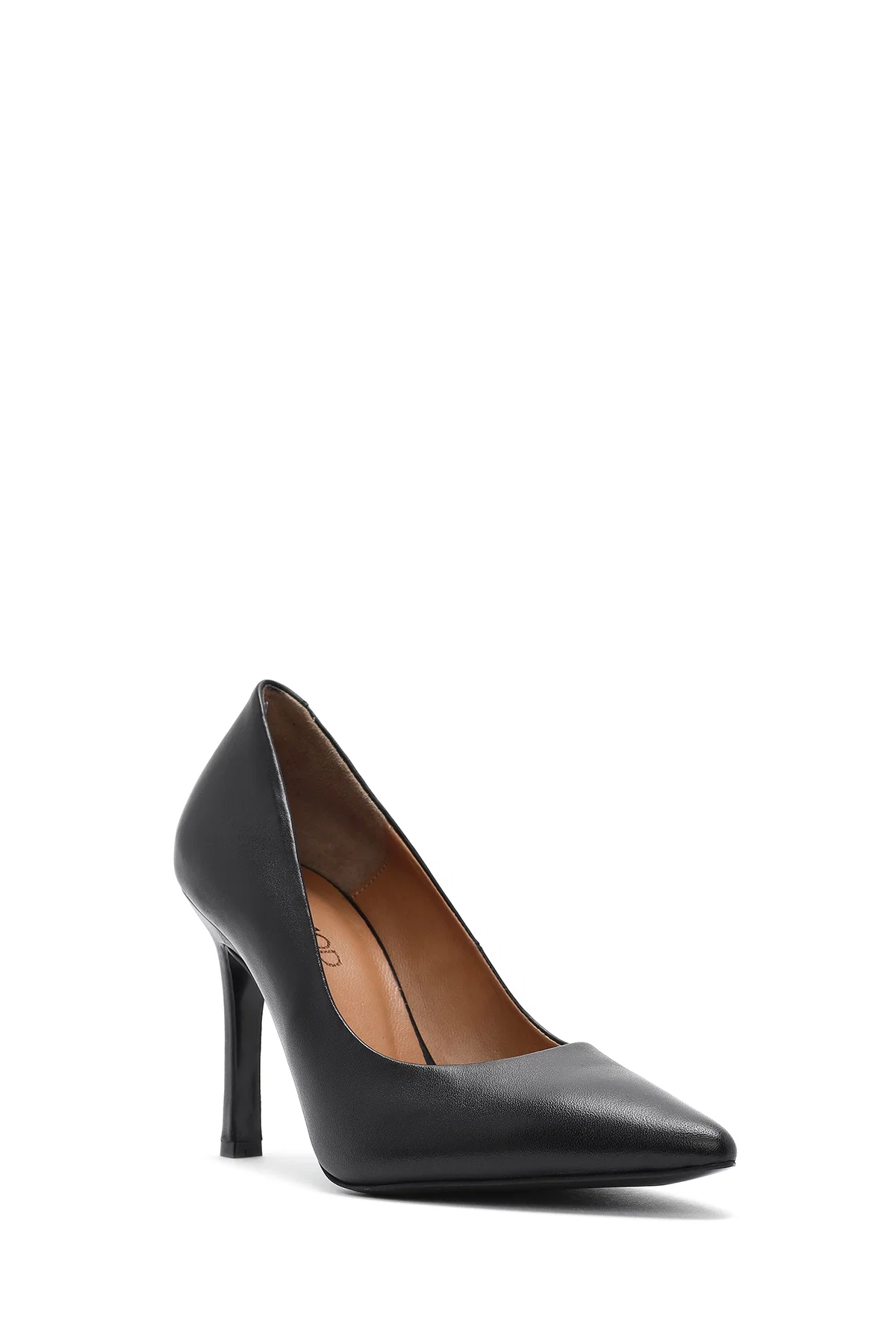 Kadın Siyah Yüksek İnce Topuklu Deri Stiletto - Image 7