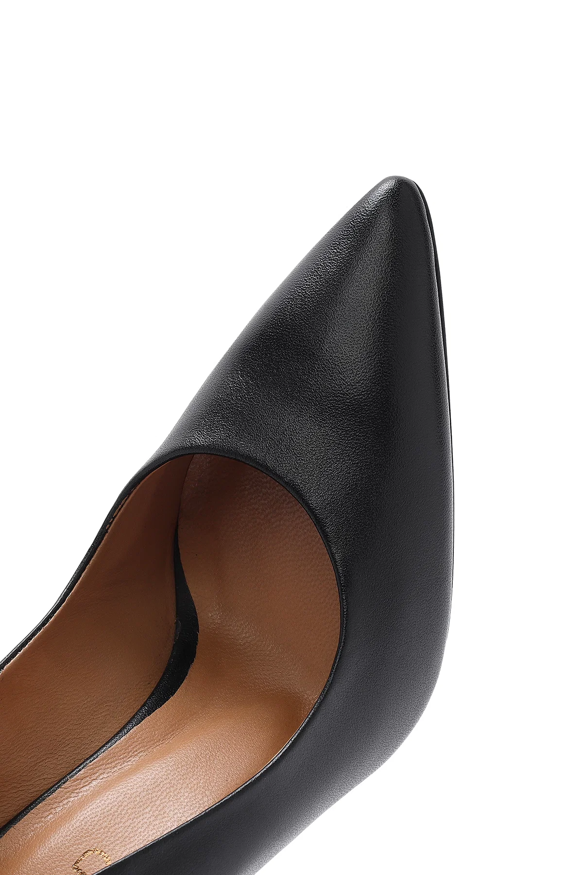 Kadın Siyah Yüksek İnce Topuklu Deri Stiletto - Image 9