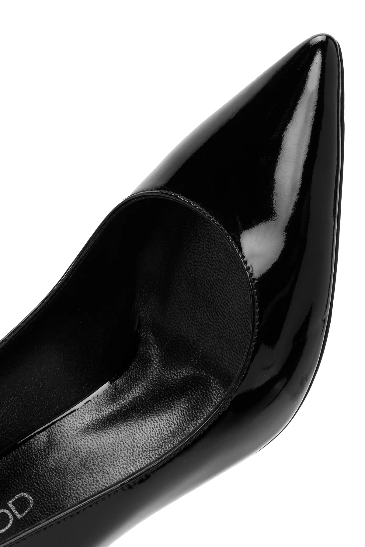 Kadın Siyah Yüksek İnce Topuklu Rugan Deri Stiletto - Image 10