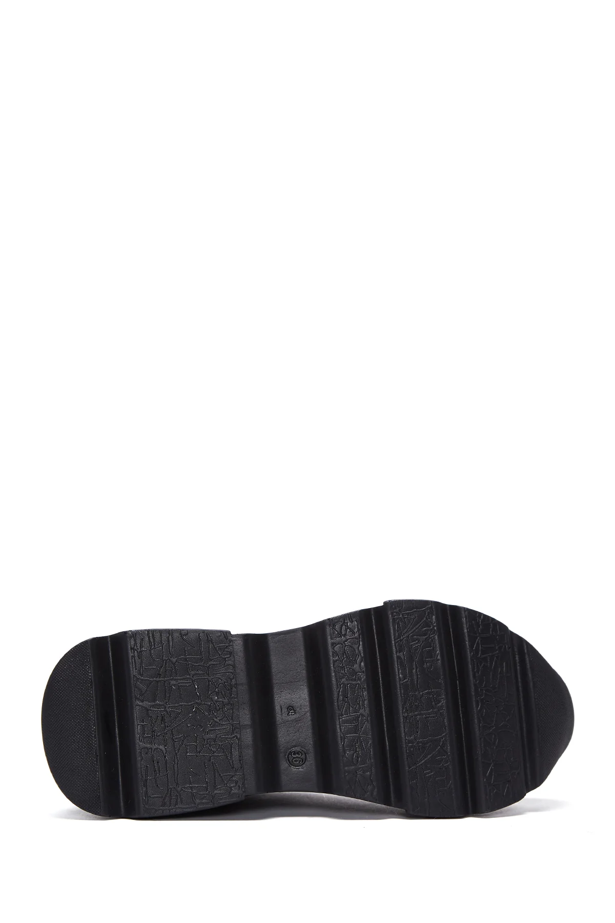 Kadın Siyah Yüksek Taban Sneaker - Image 4