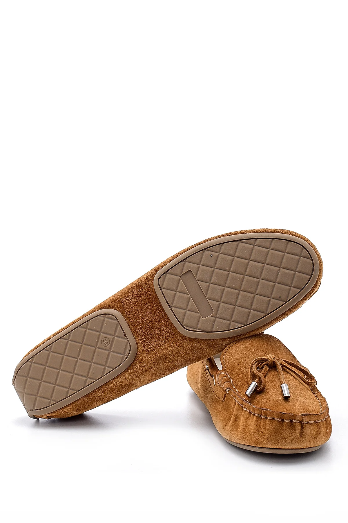 Kadın Süet Deri Loafer - Image 4