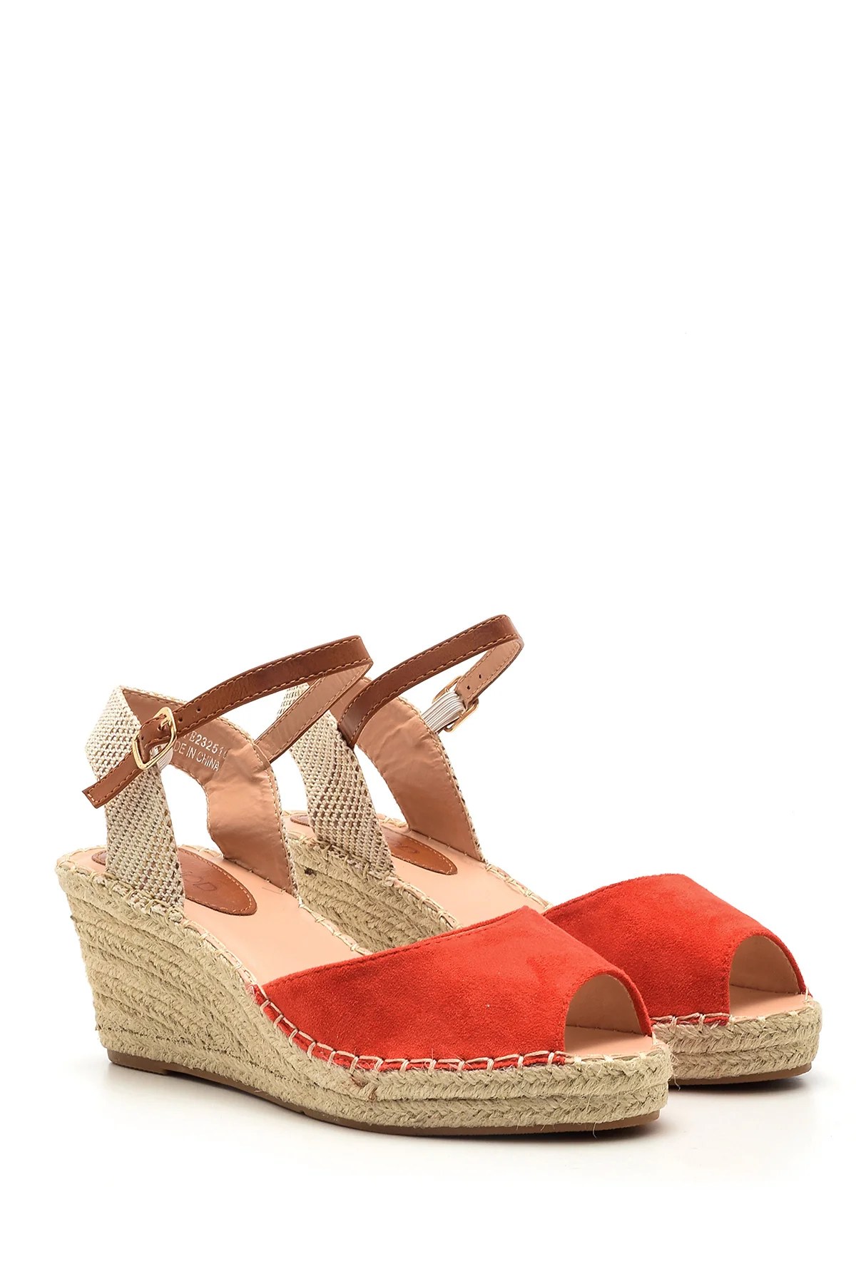 Kadın Süet Dolgu Topuklu Espadril Ayakkabı - Image 3