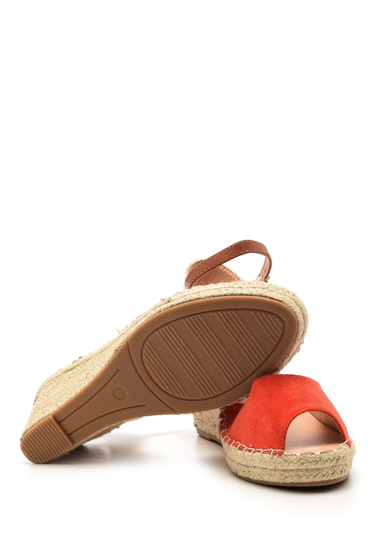 Kadın Süet Dolgu Topuklu Espadril Ayakkabı - Image 4