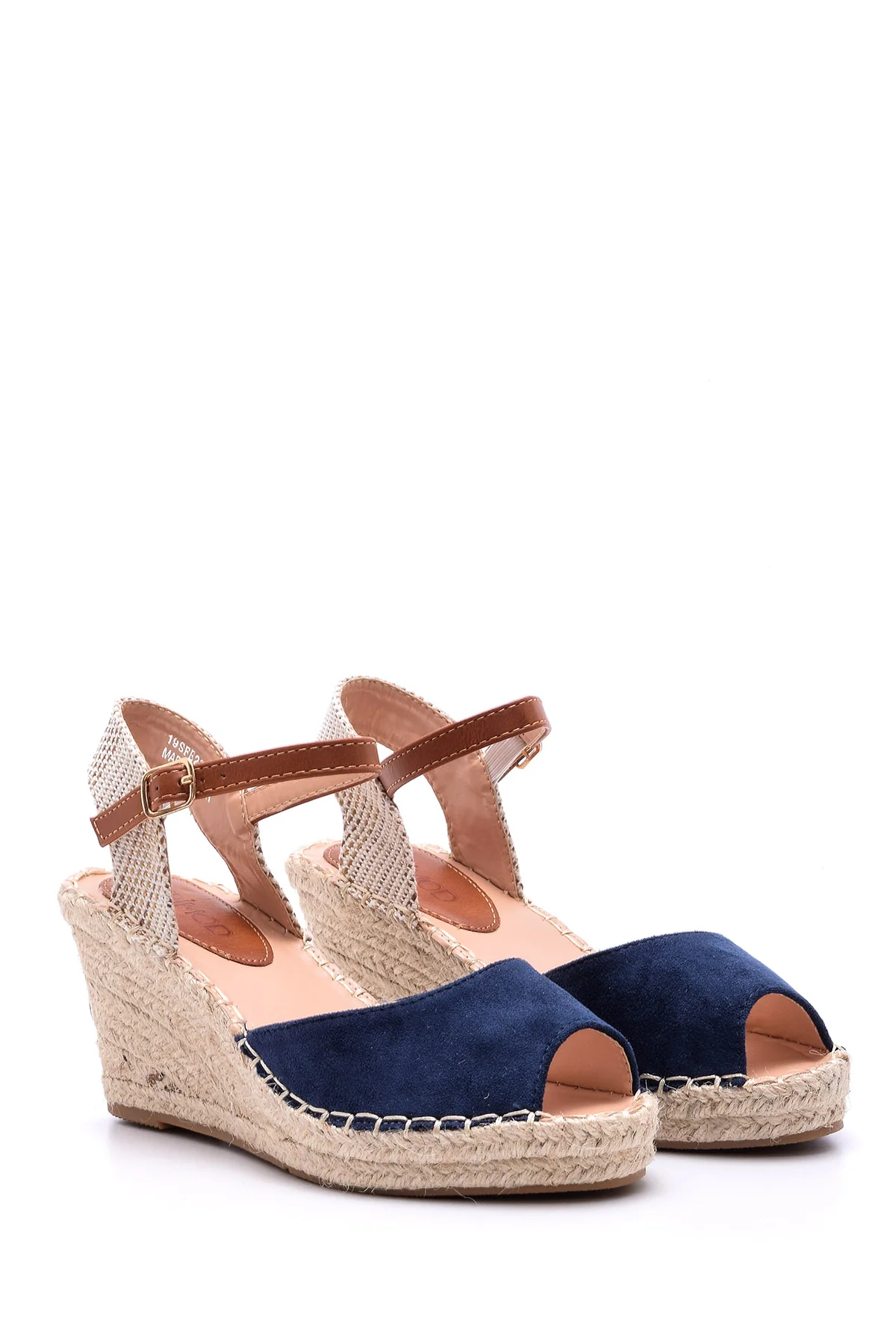 Kadın Süet Dolgu Topuklu Espadril Ayakkabı - Image 3