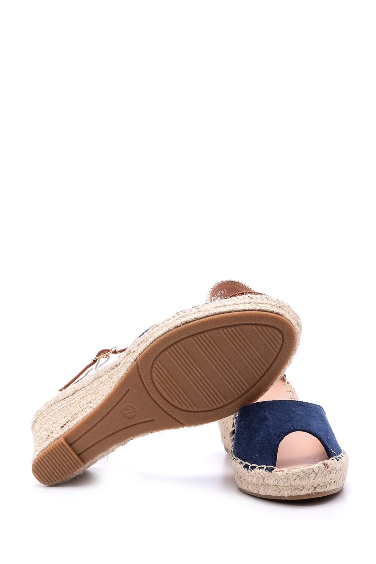 Kadın Süet Dolgu Topuklu Espadril Ayakkabı - Image 4