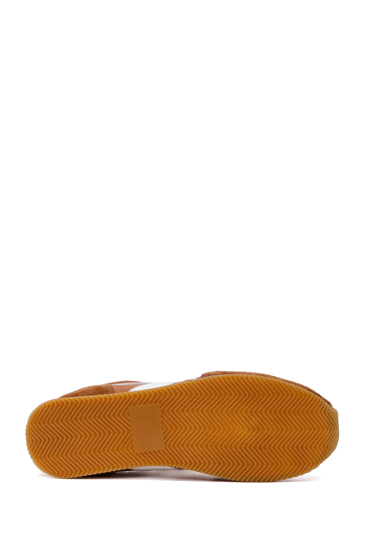 Kadın Taba Bağcıklı Deri Sneaker - Image 5