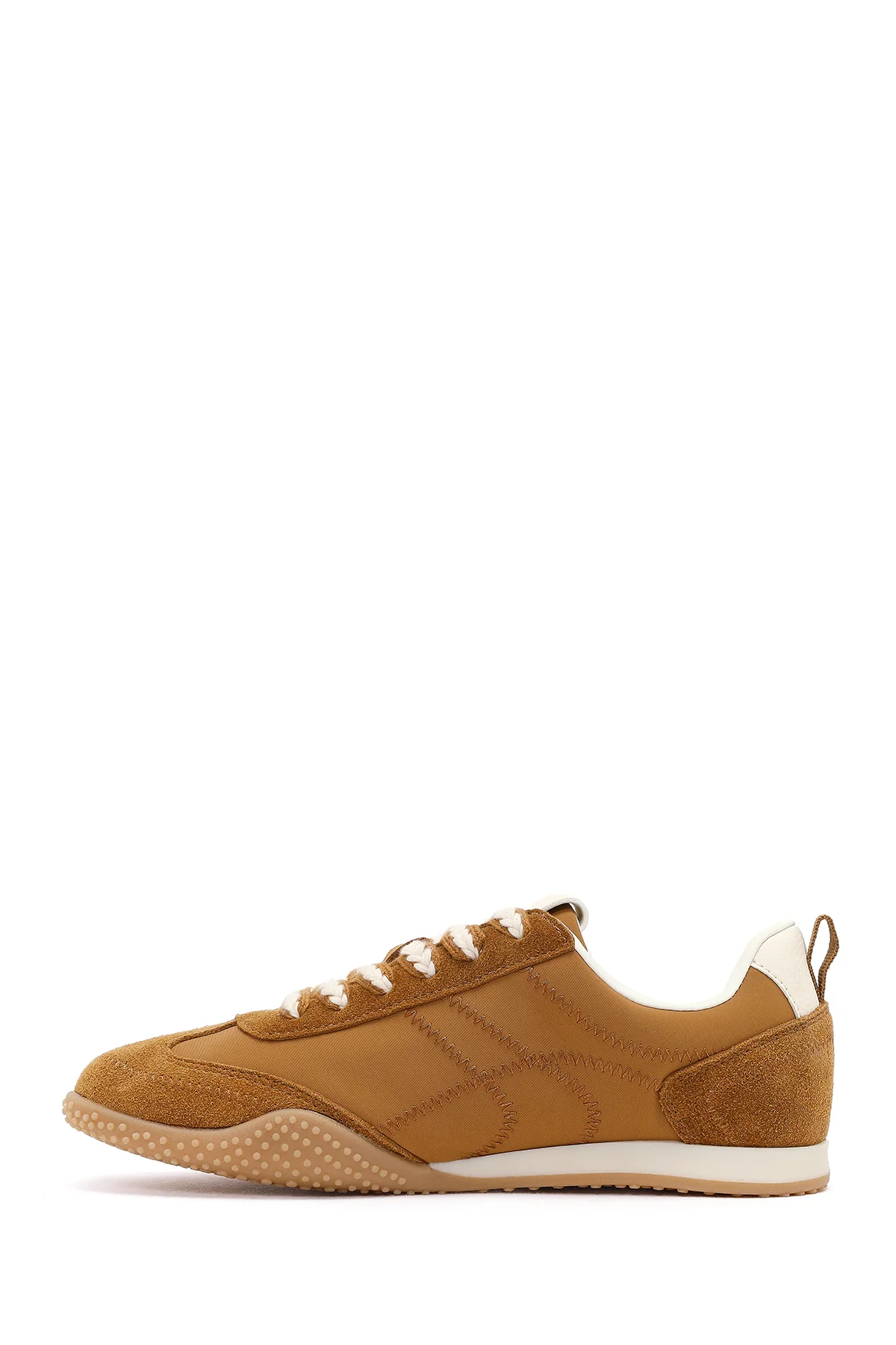 Kadın Taba Bağcıklı Deri Sneaker - Image 3