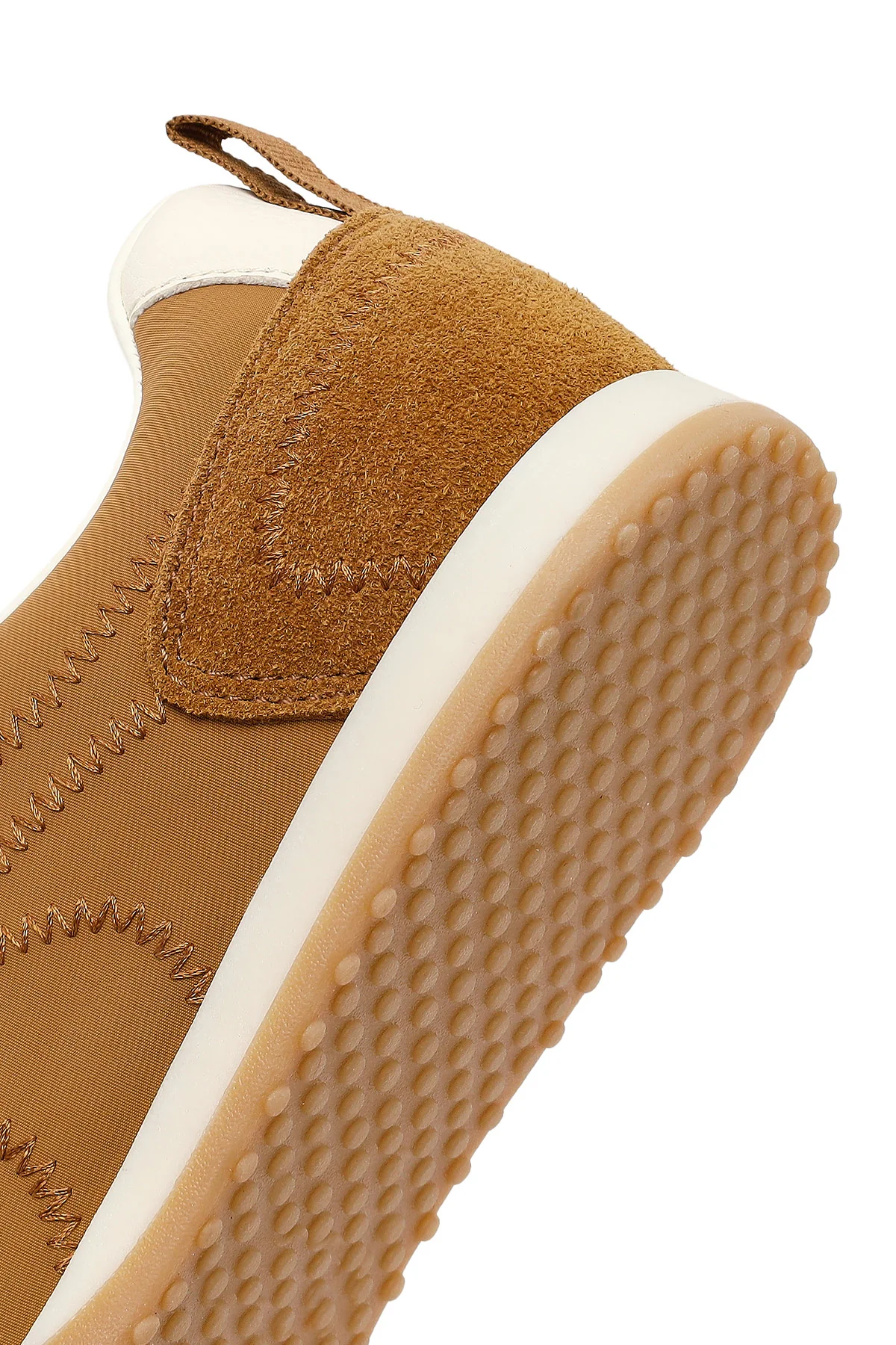 Kadın Taba Bağcıklı Deri Sneaker - Image 8