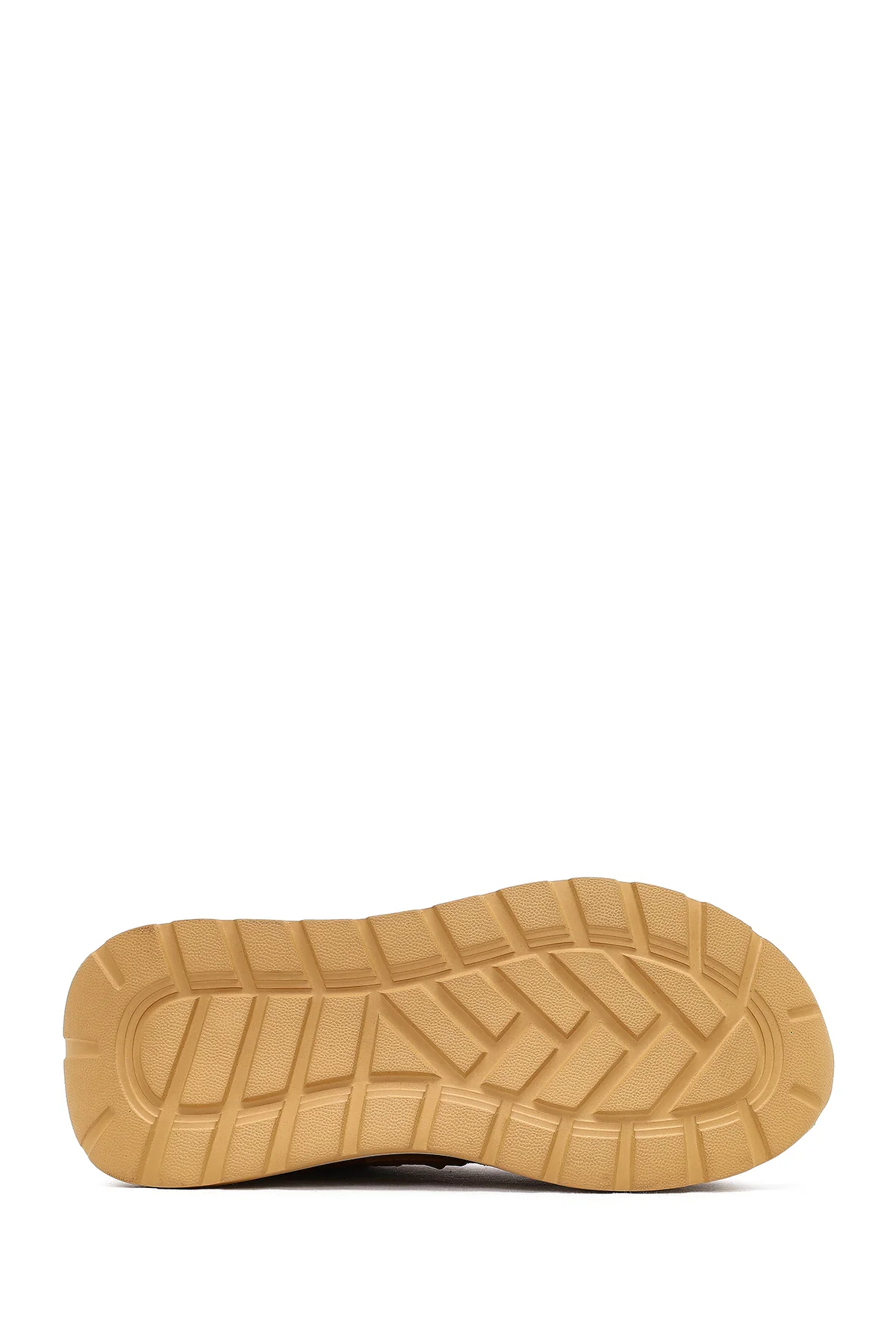 Kadın Taba Bağcıklı Kalın Tabanlı Süet Deri Sneaker - Image 4