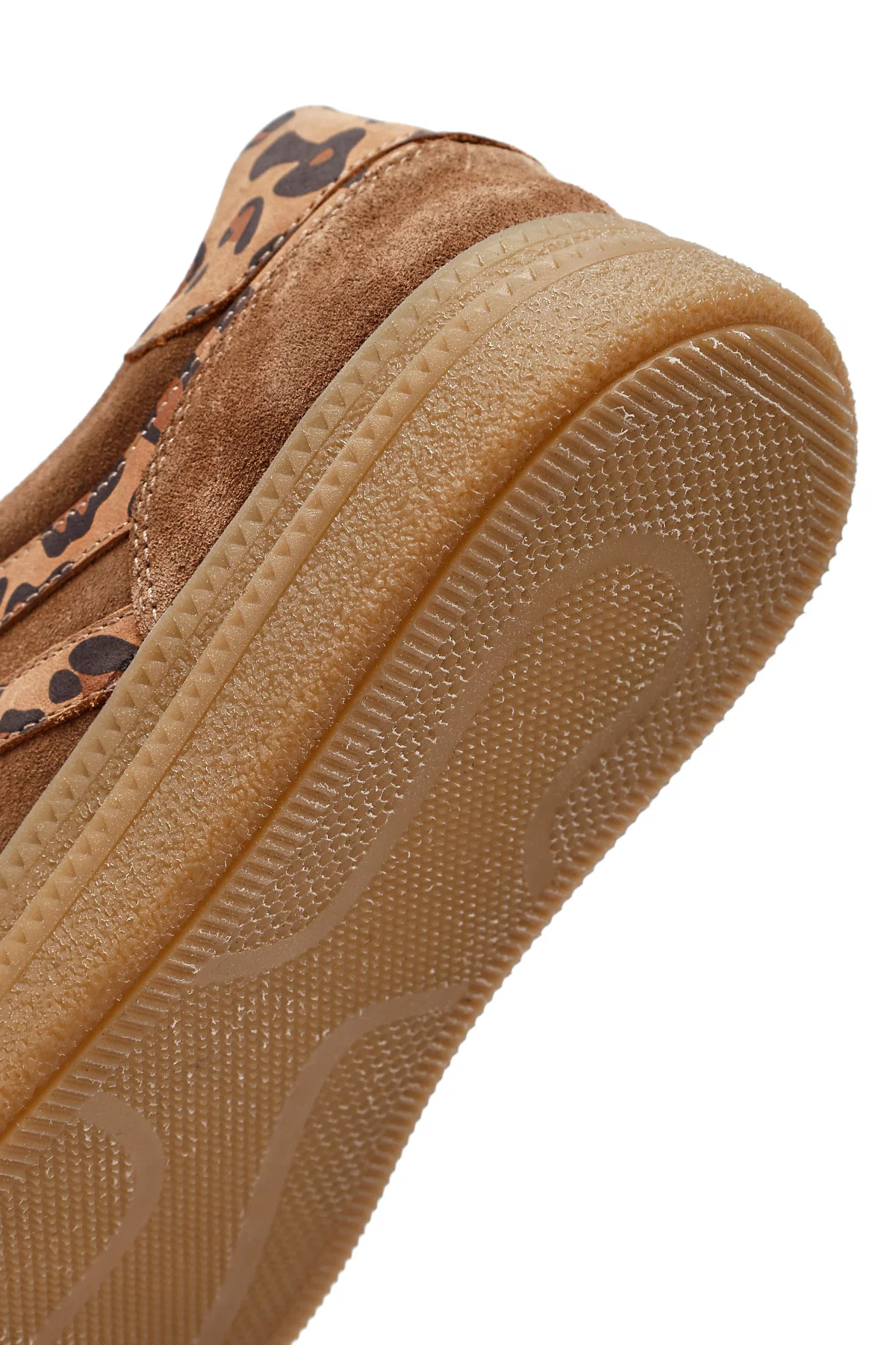 Kadın Taba Bağcıklı Süet Deri Sneaker - Image 11