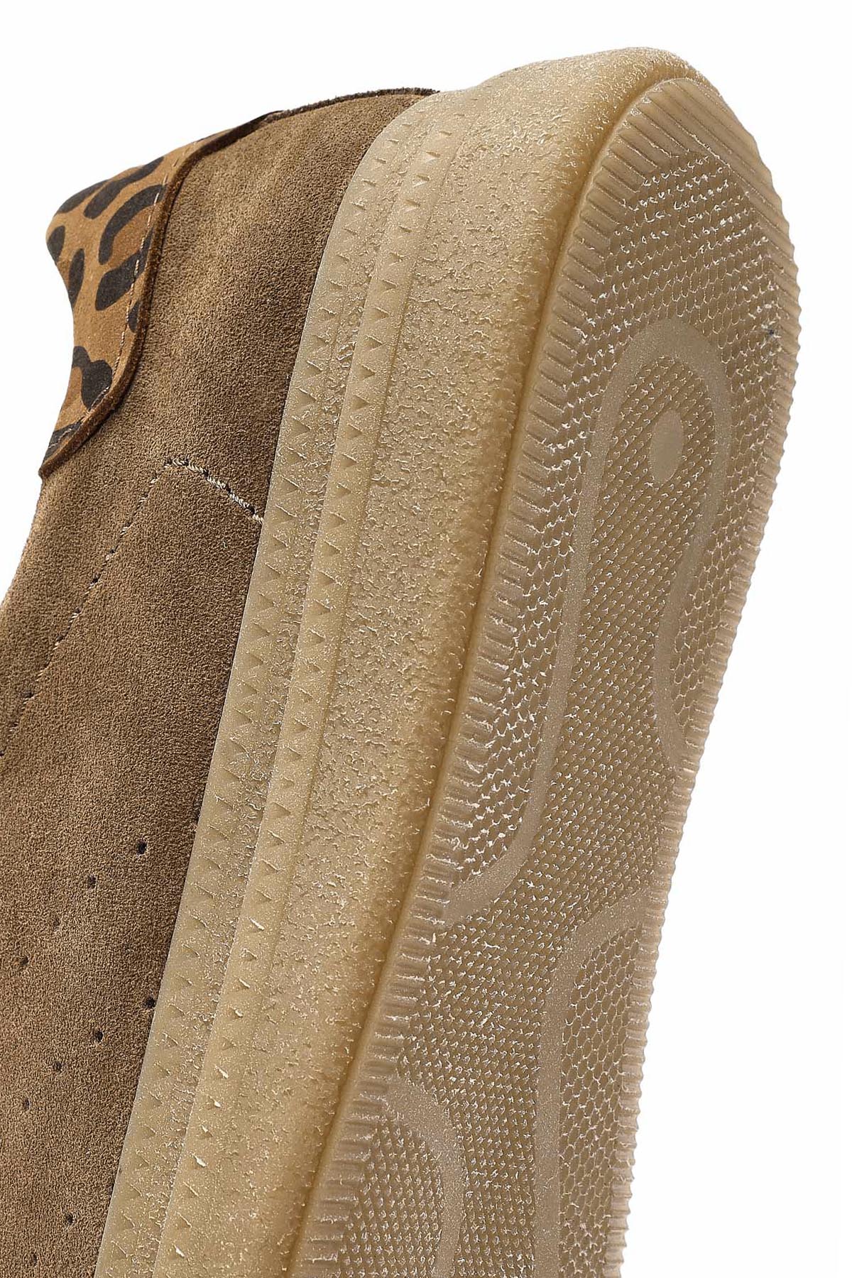 Kadın Taba Bağcıklı Süet Deri Sneaker - Image 10