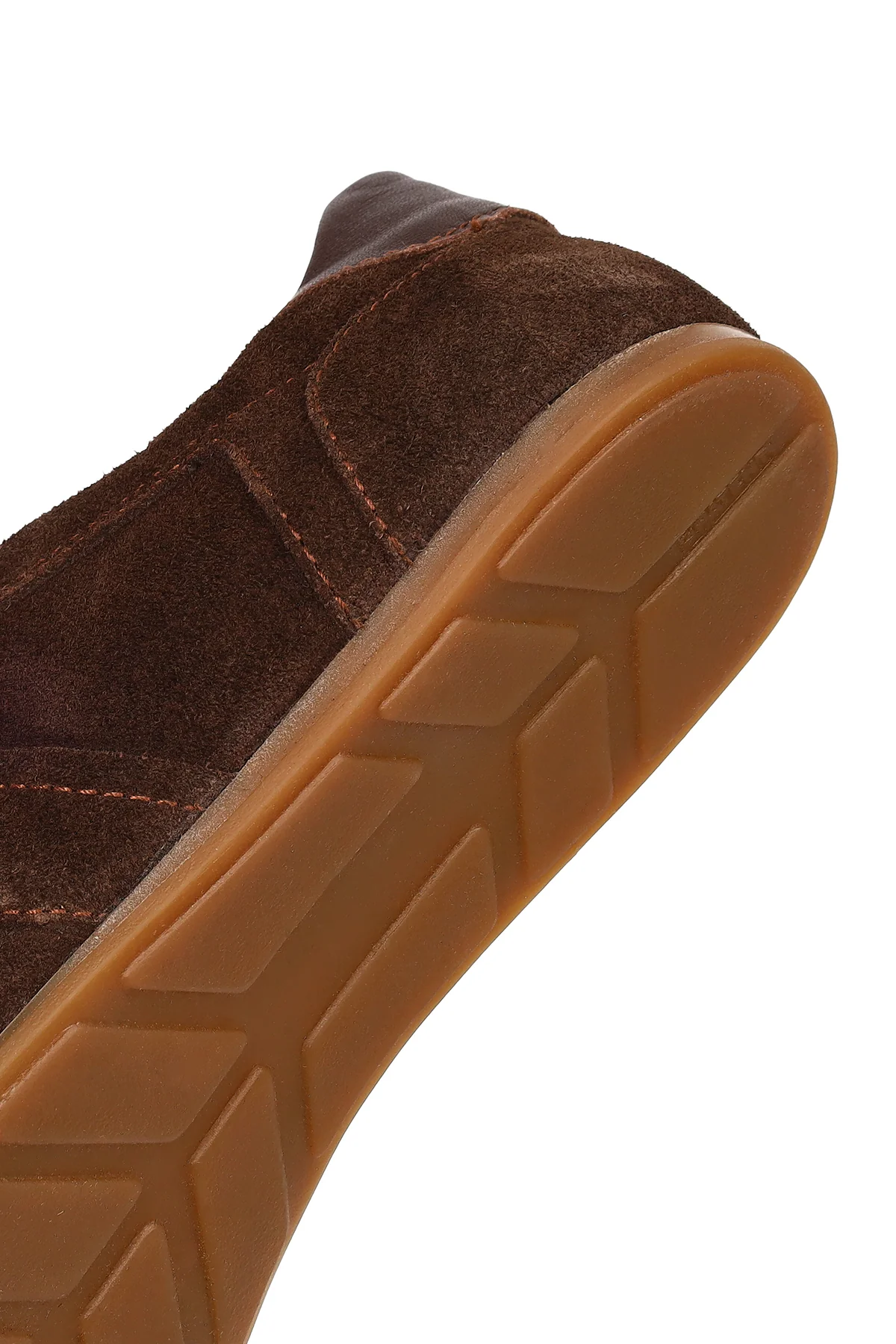 Kadın Taba Bağcıklı Süet Deri Sneaker - Image 8