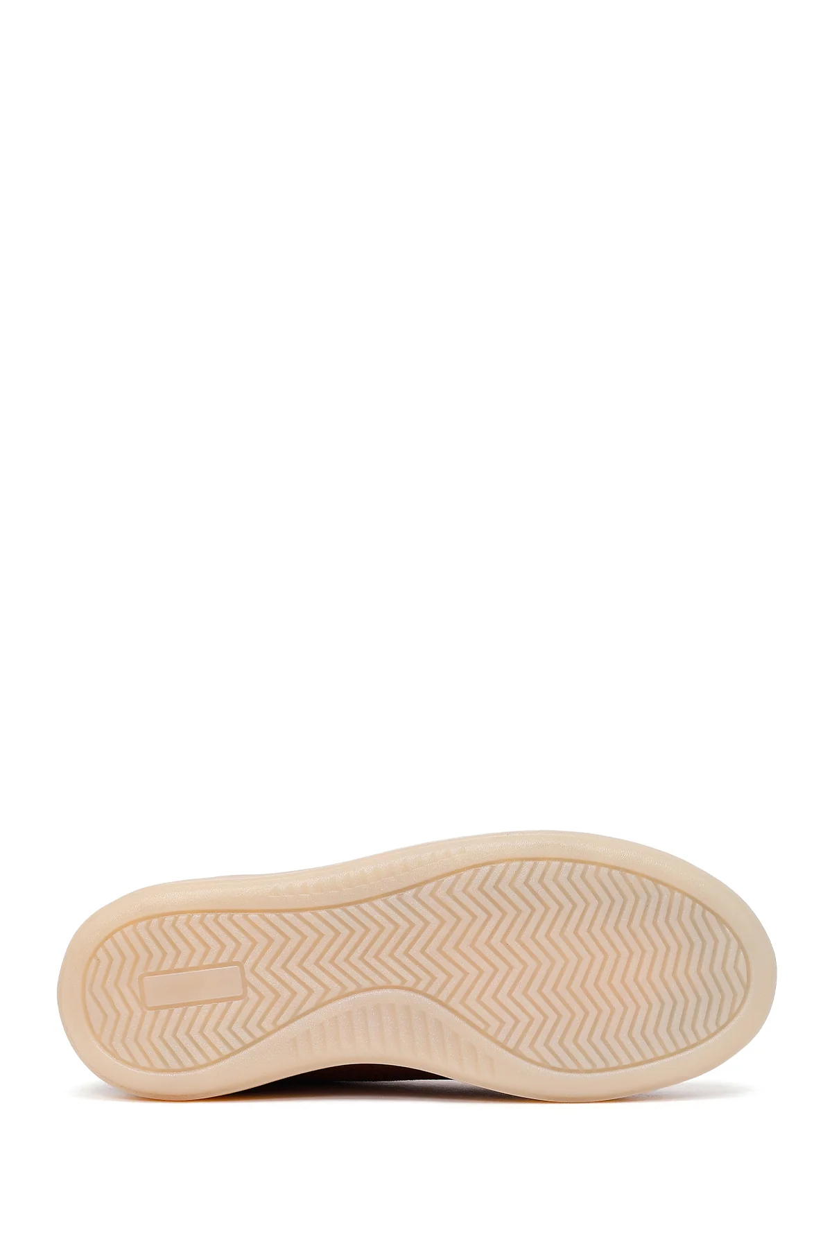 Kadın Taba Bağcıklı Süet Deri Sneaker - Image 5