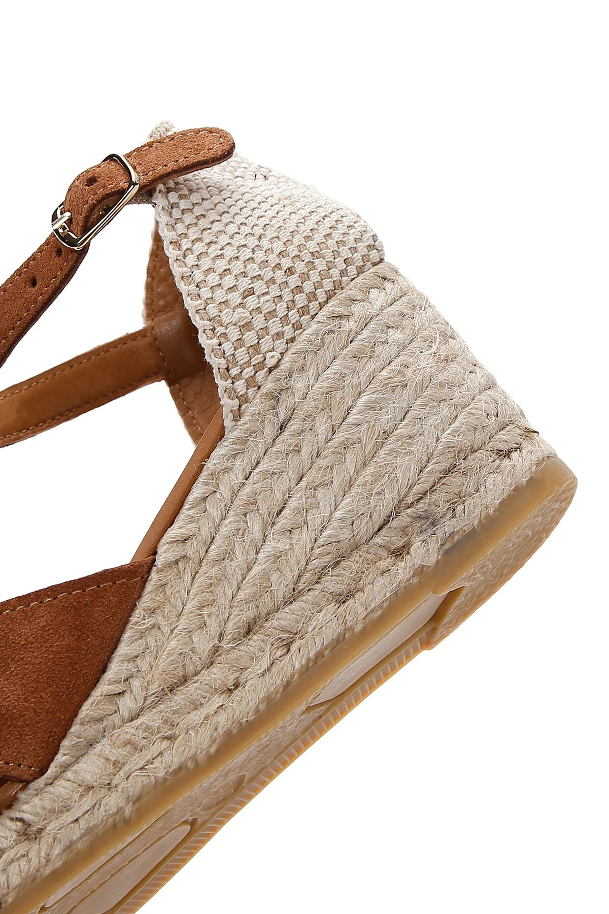 Kadın Taba Bilekten Bantlı Dolgu Topuklu Espadril - Image 7