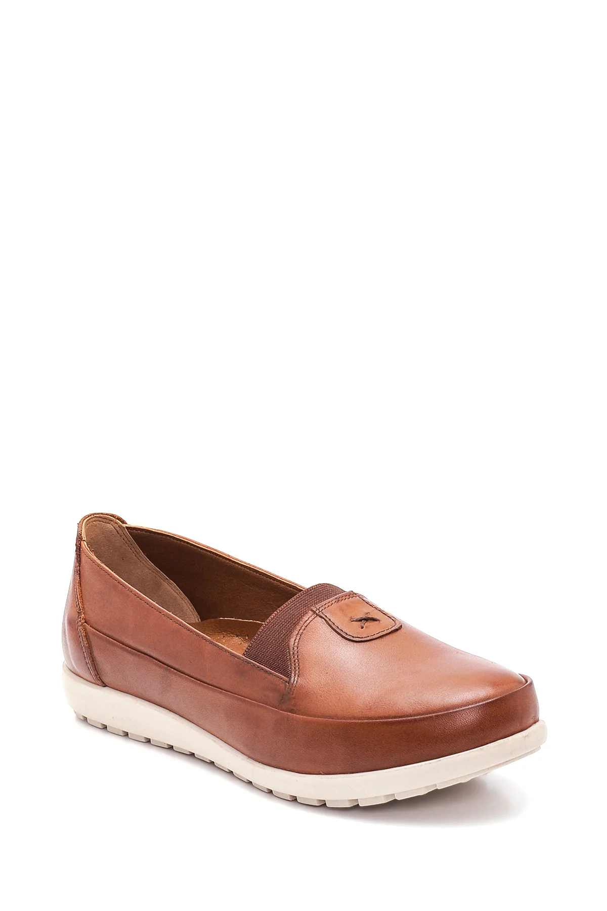 Kadın Taba Deri Comfort Loafer - Image 3