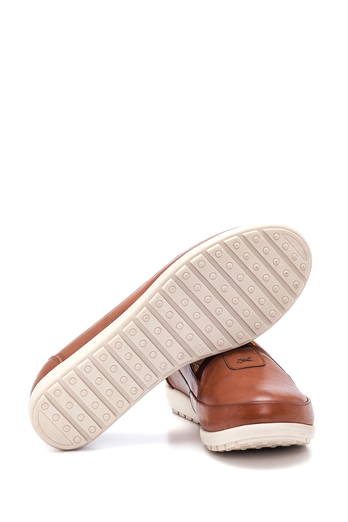 Kadın Taba Deri Comfort Loafer - Image 4