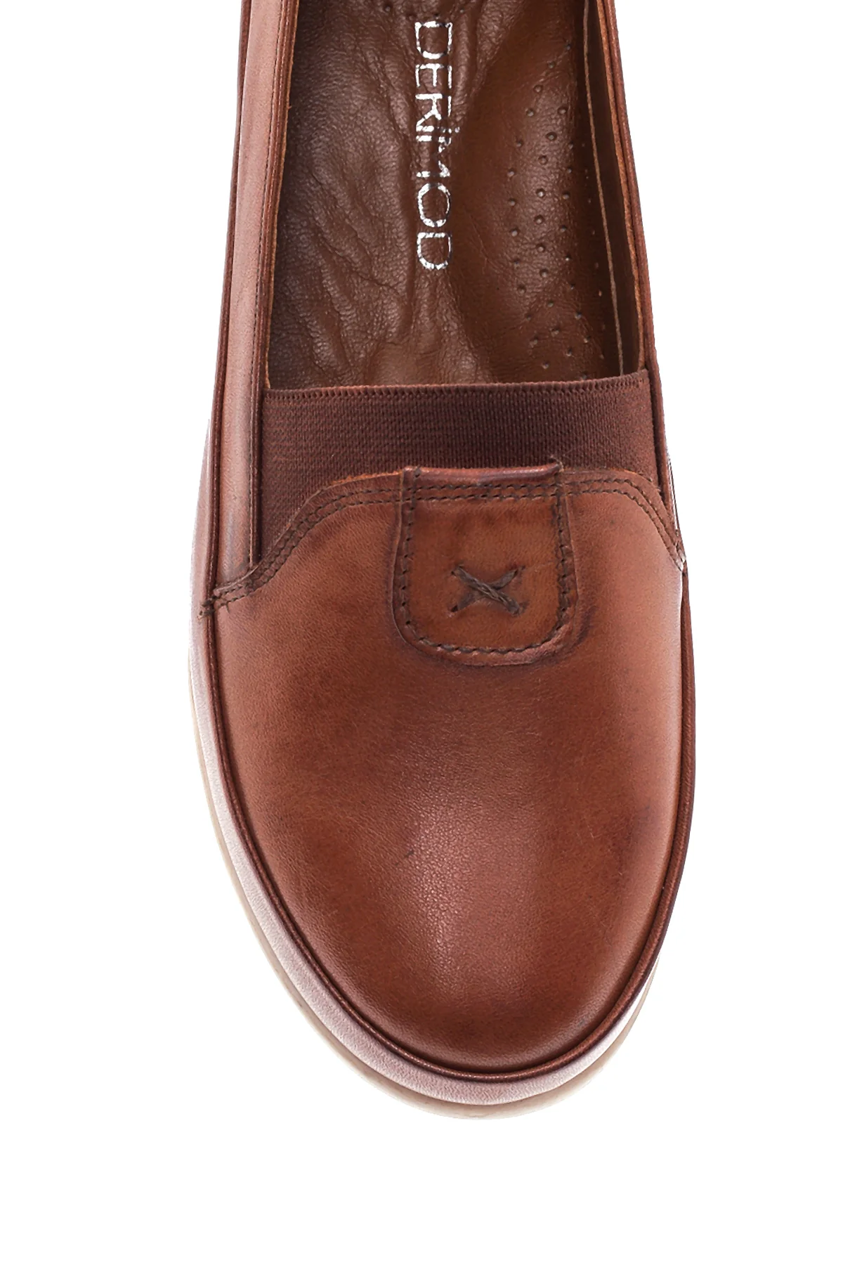 Kadın Taba Deri Comfort Loafer - Image 6