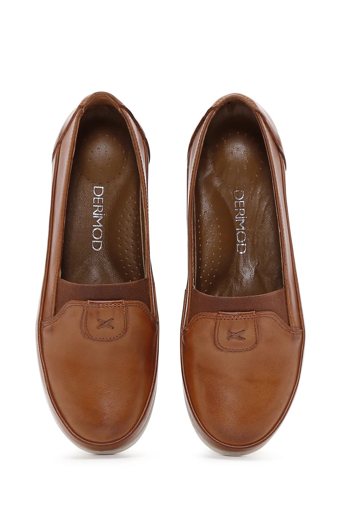 Kadın Taba Deri Comfort Loafer - Image 6