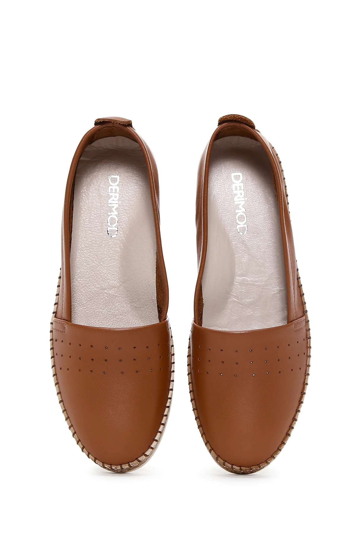 Kadın Taba Deri Comfort Loafer - Image 6