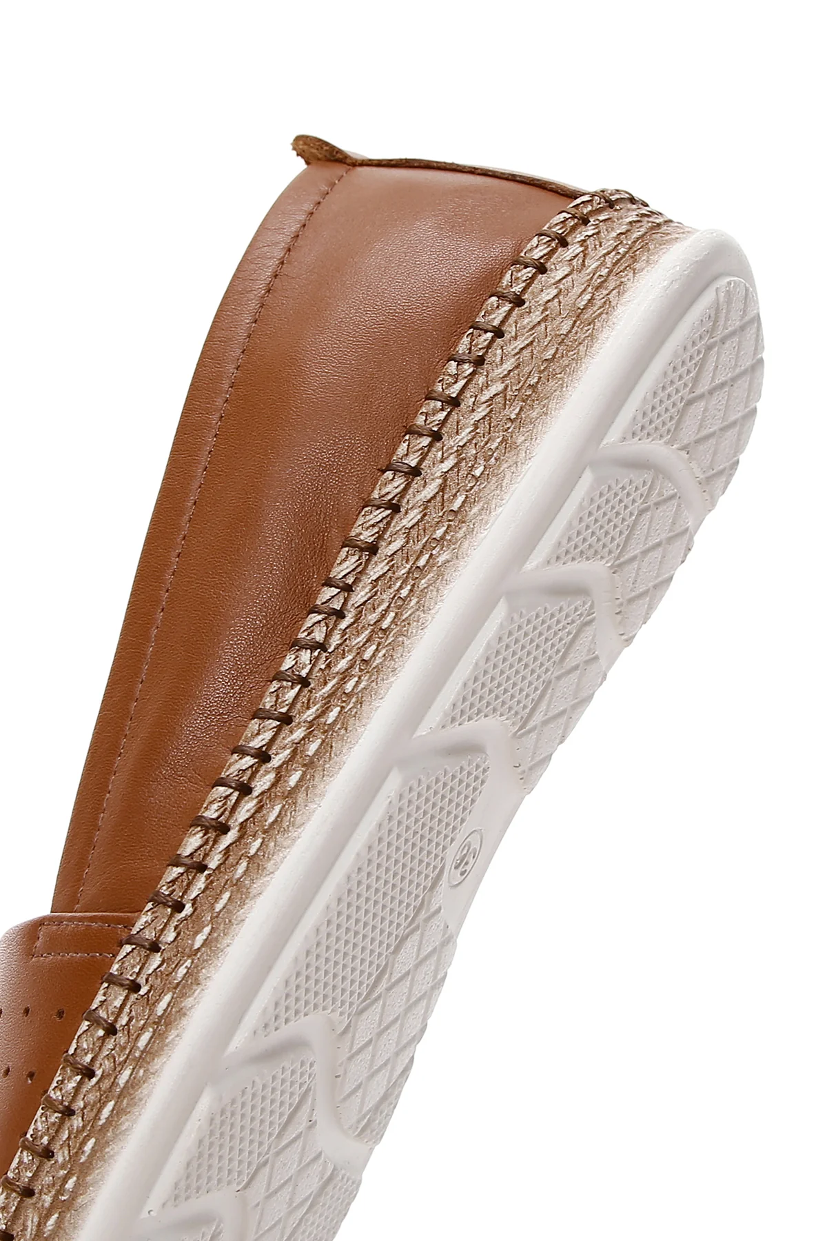 Kadın Taba Deri Comfort Loafer - Image 8