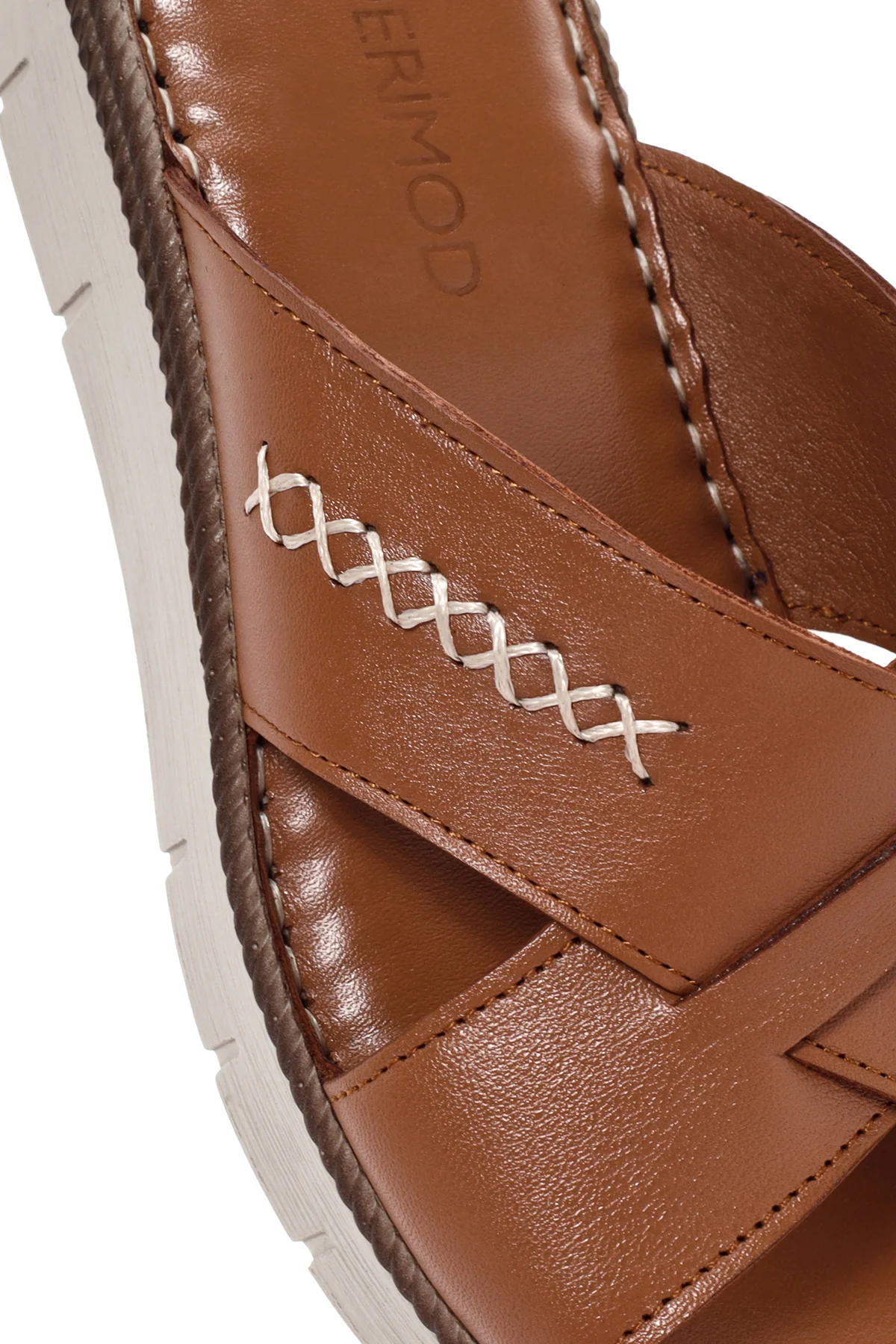 Kadın Taba Deri Comfort Terlik - Image 11