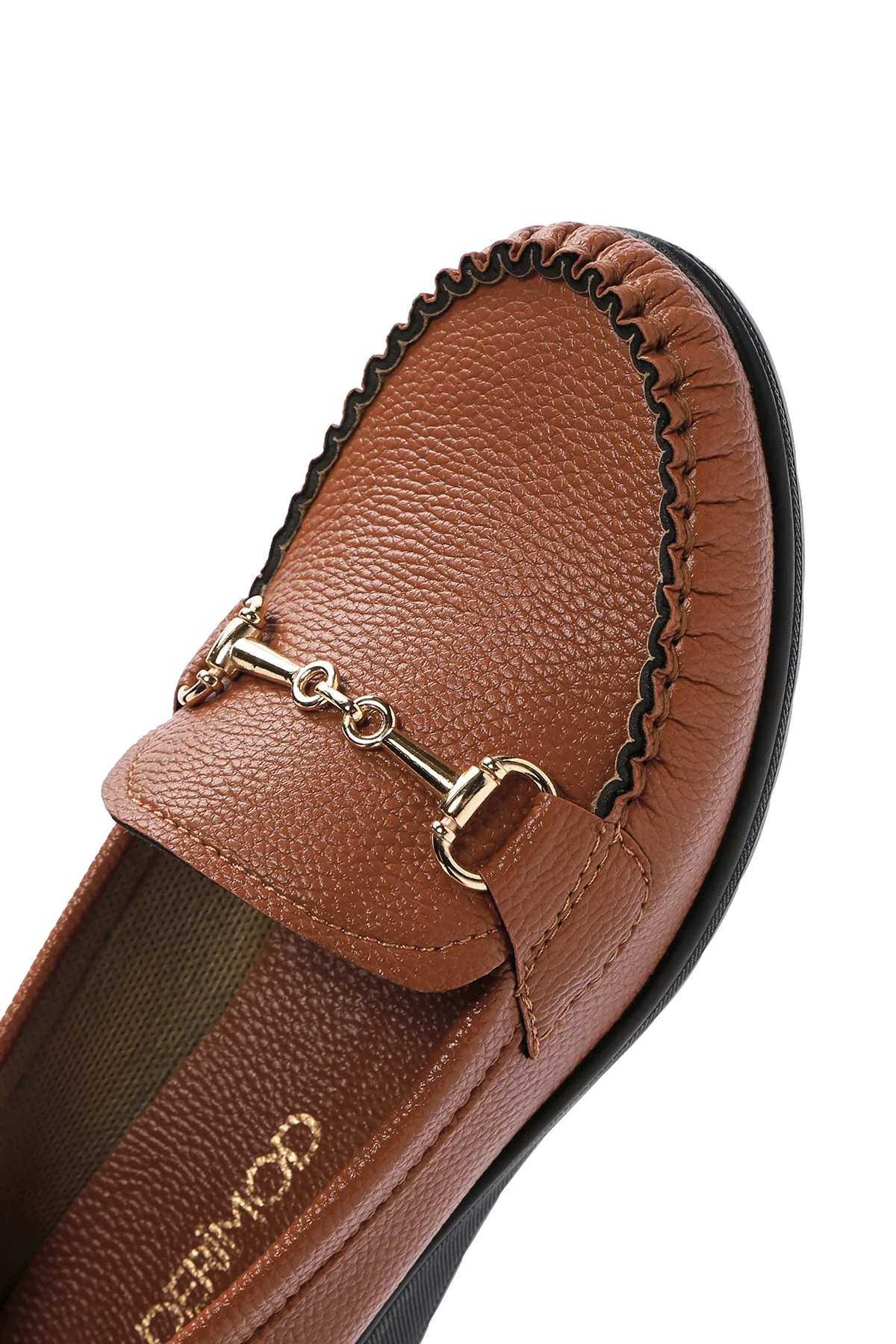 Kadın Taba Dolgu Topuk Loafer - Image 10