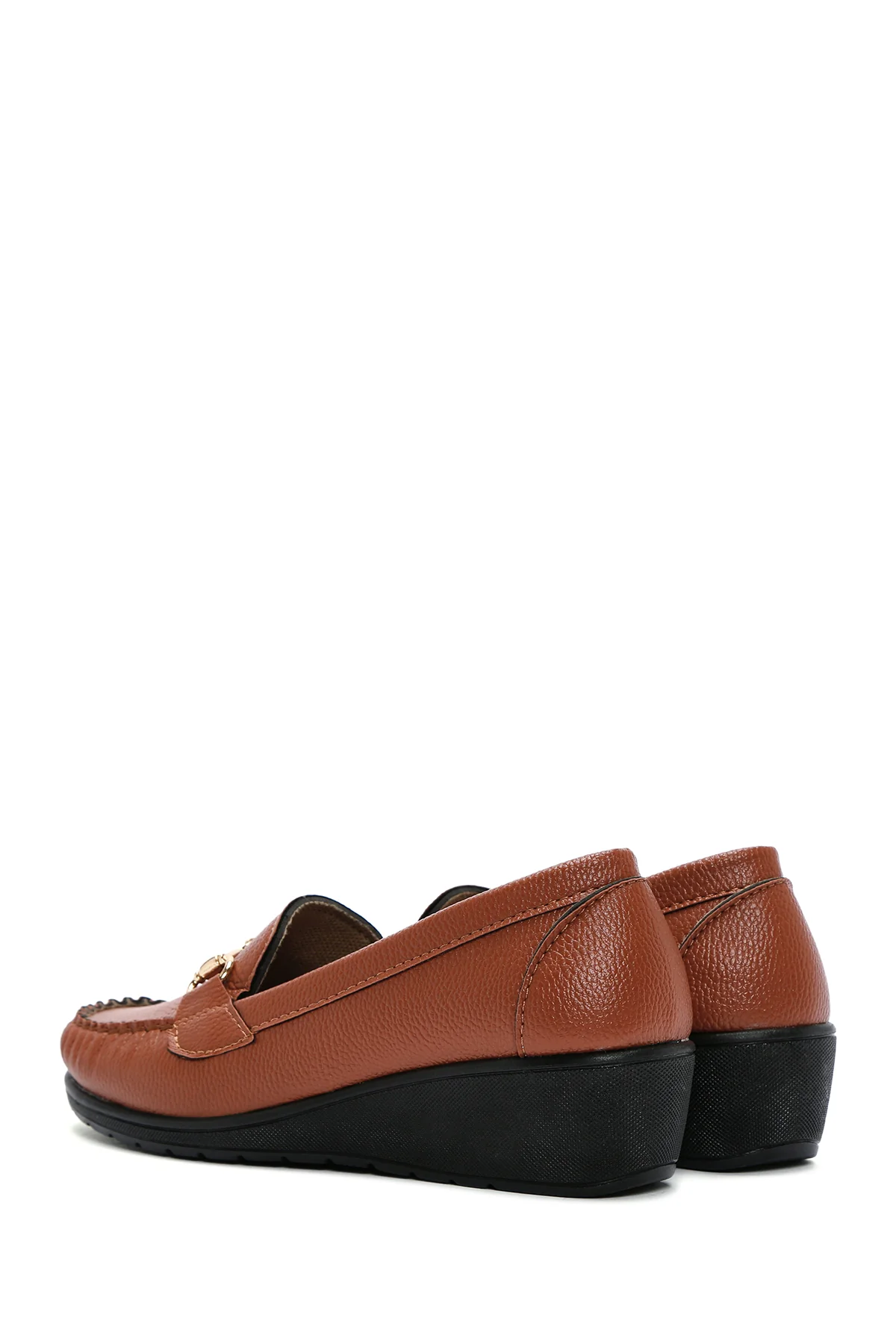 Kadın Taba Dolgu Topuk Loafer - Image 5
