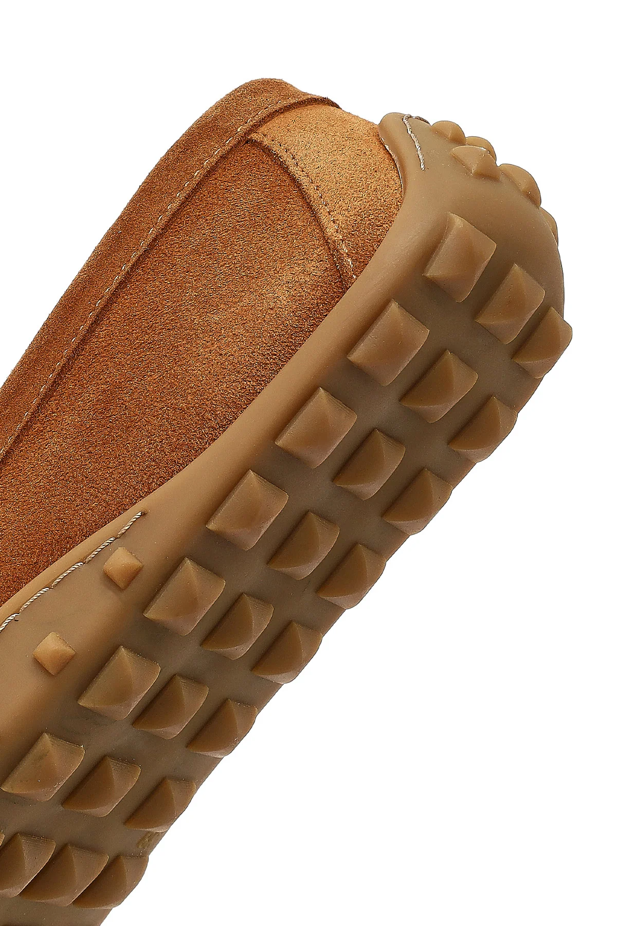 Kadın Taba Püsküllü Süet Deri Loafer - Image 8