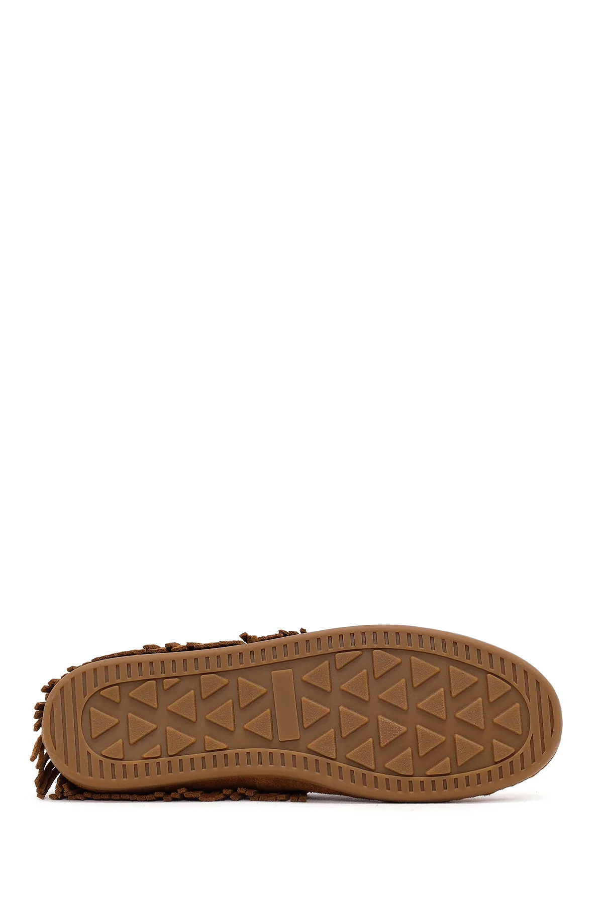Kadın Taba Püsküllü Süet Deri Loafer - Image 5