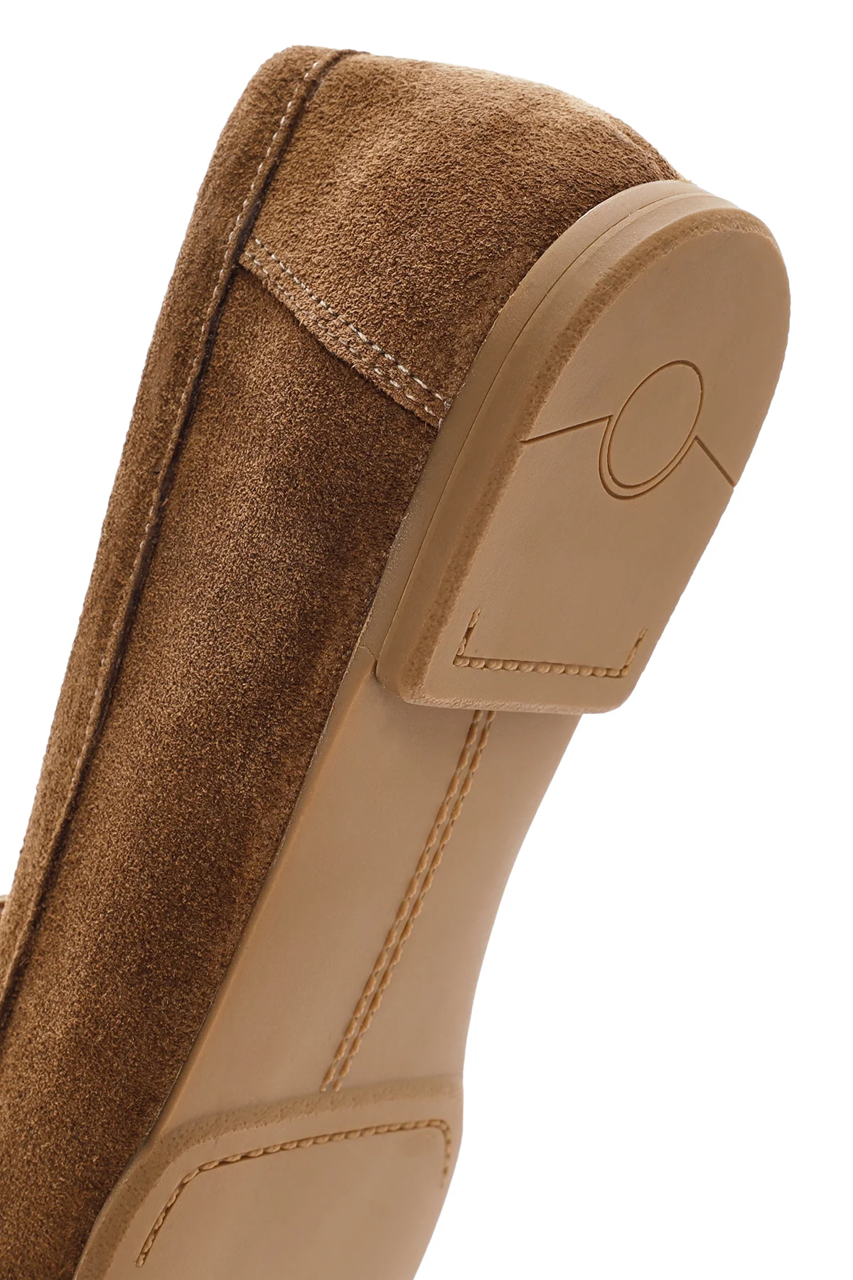 Kadın Taba Püsküllü Süet Deri Maskülen Loafer - Image 8